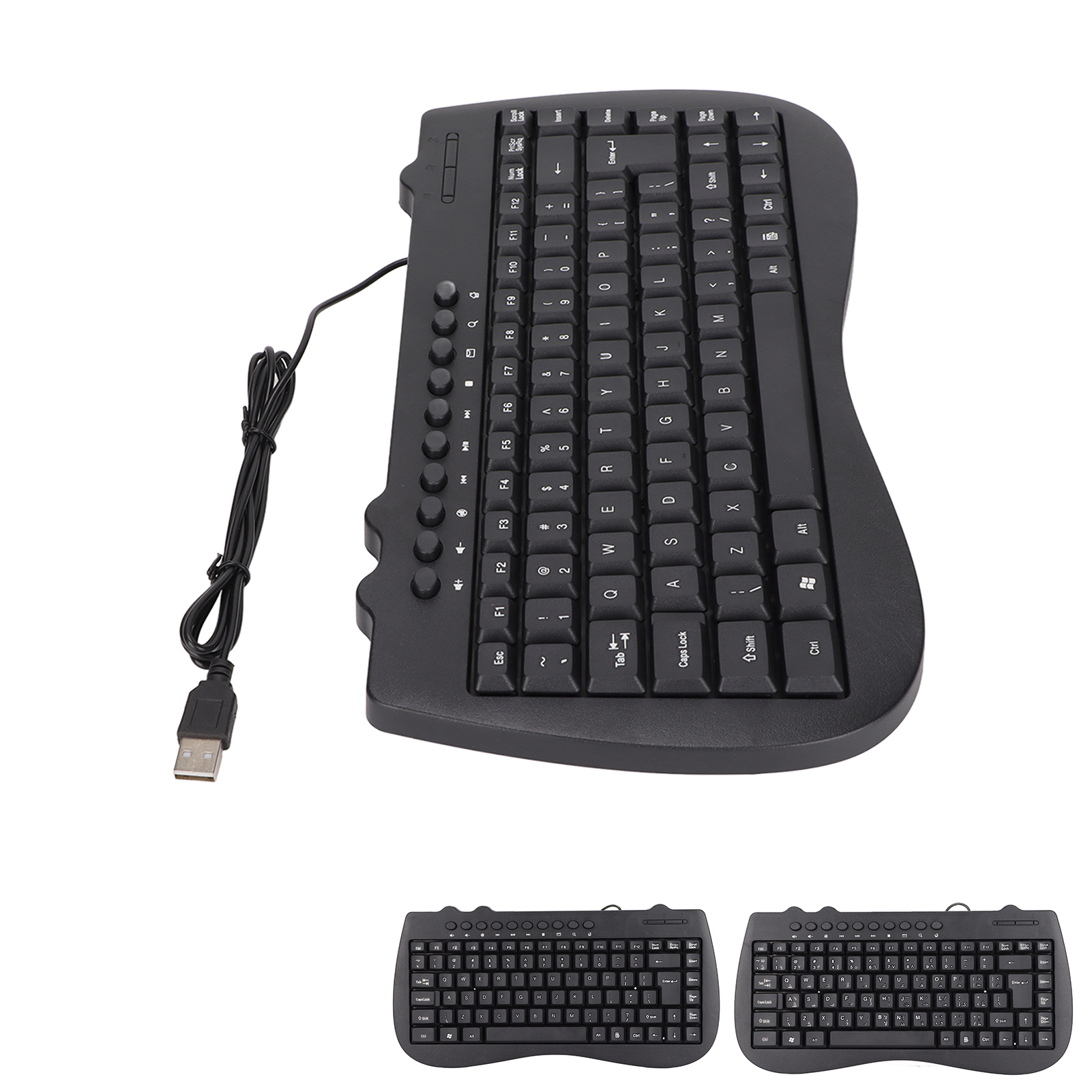 Keyboard 95 Key Wired Mini USB Interface Desktop Computer Mute Ultra Thin Ke GSA - Picture 24 of 28