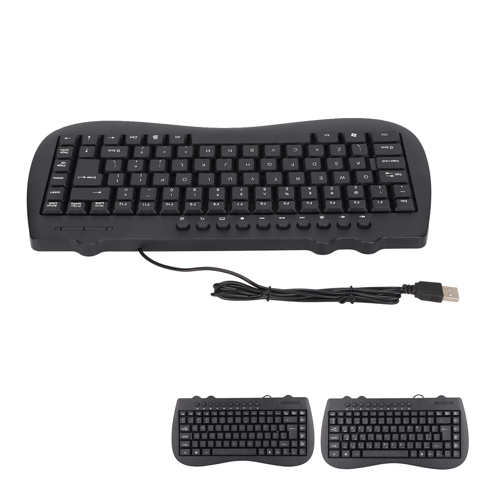 Keyboard 95 Key Wired Mini USB Interface Desktop Computer Mute Ultra Thin Ke GHB - Picture 24 of 28