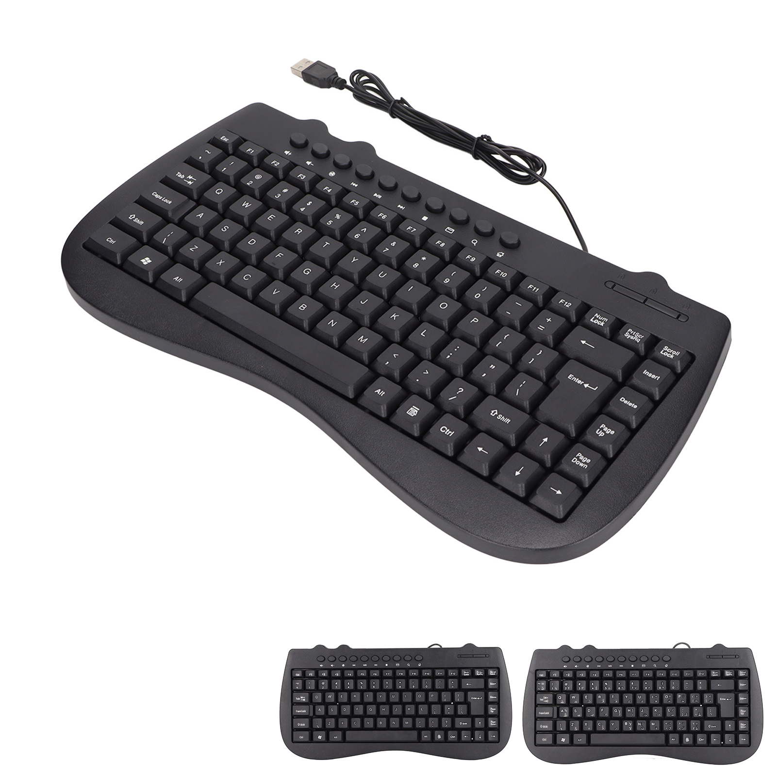 Keyboard 95 Key Wired Mini USB Interface Desktop Computer Mute Ultra Thin Ke GS0 - Picture 18 of 18