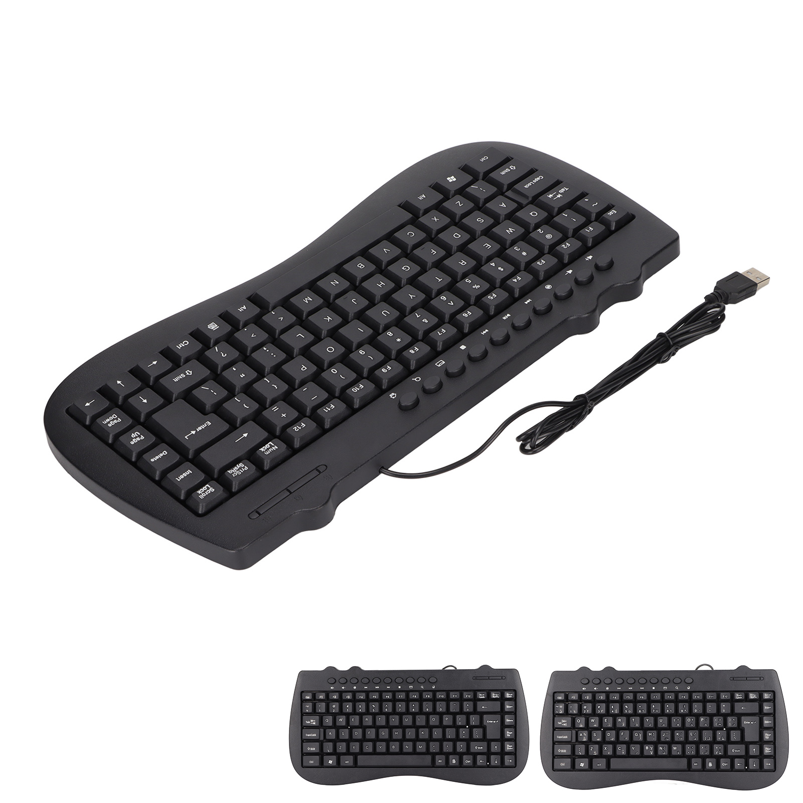 Keyboard 95 Key Wired Mini USB Interface Desktop Computer Mute Ultra Thin Ke GSA - Picture 23 of 28