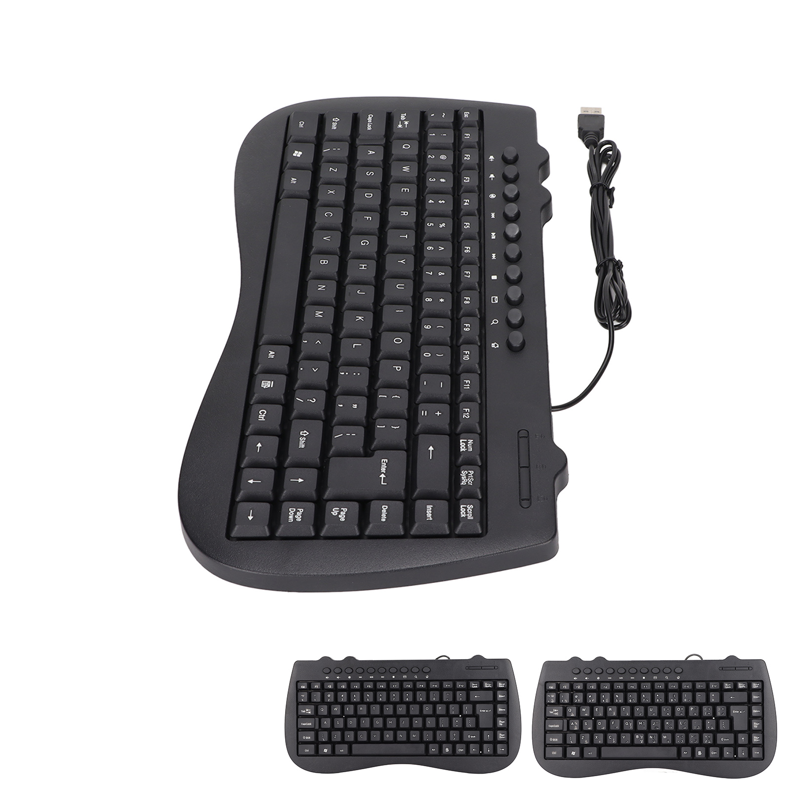 Keyboard 95 Key Wired Mini USB Interface Desktop Computer Mute Ultra Thin Ke GSA - Picture 28 of 28