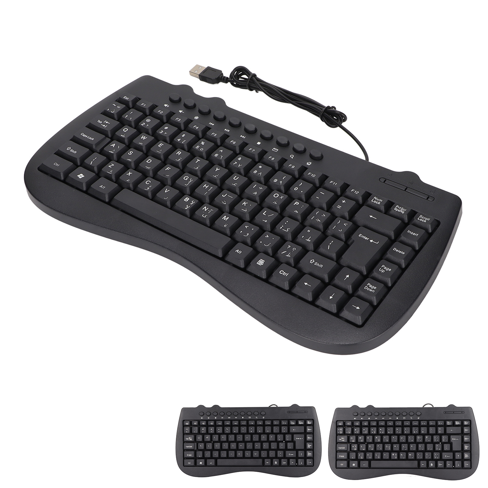 Keyboard 95 Key Wired Mini USB Interface Desktop Computer Mute Ultra Thin Ke GSA - Picture 25 of 28