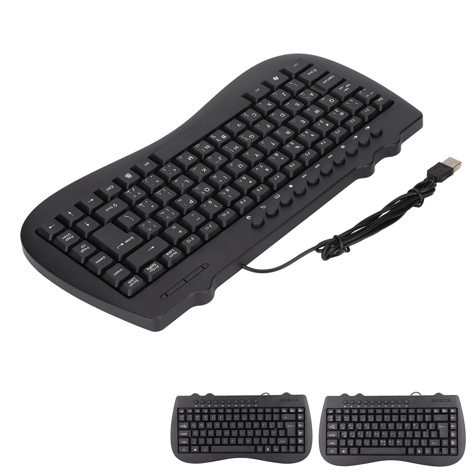 Keyboard 95 Key Wired Mini USB Interface Desktop Computer Mute Ultra Thin Ke ZZ1 - Picture 15 of 18