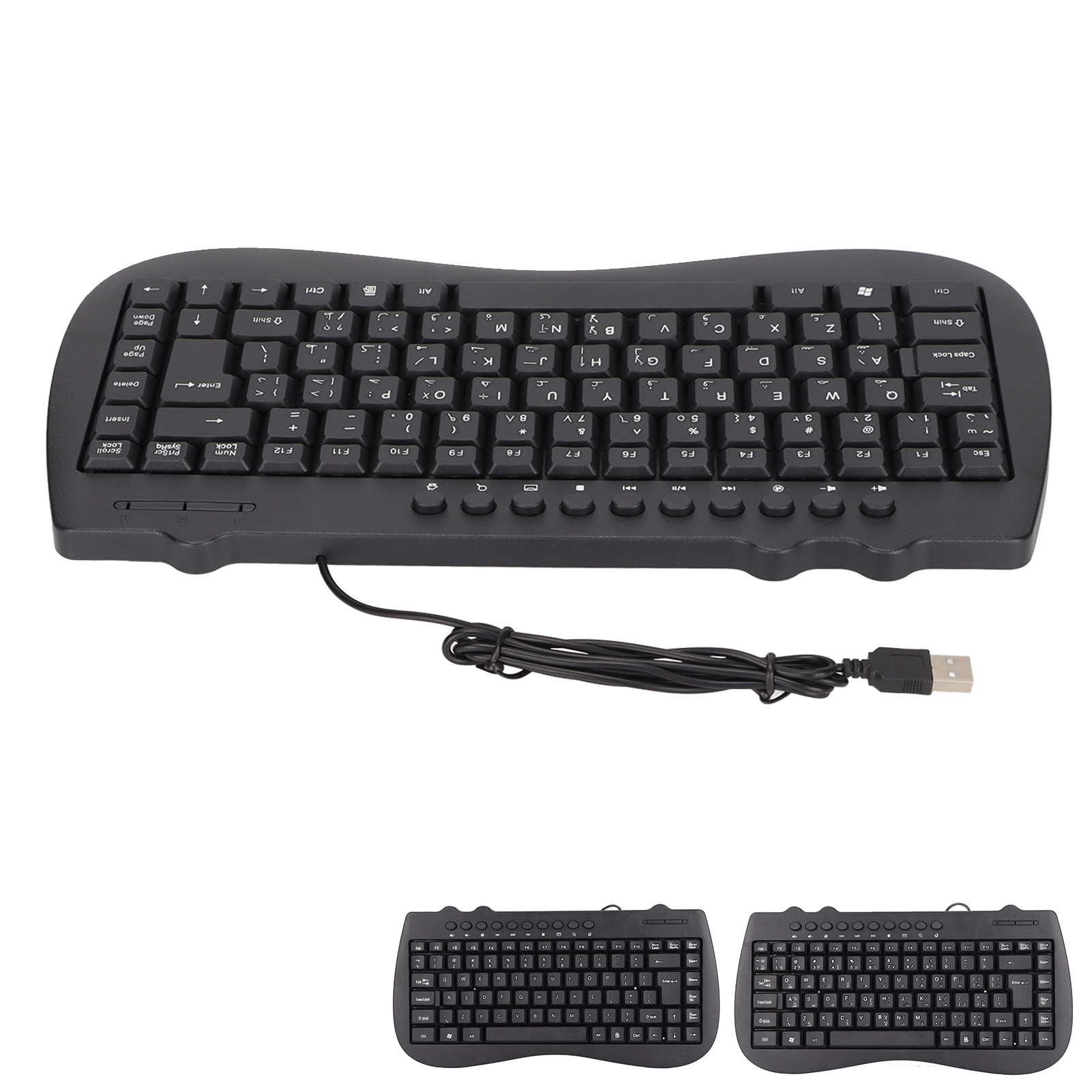 Keyboard 95 Key Wired Mini USB Interface Desktop Computer Mute Ultra Thin Ke ZZ1 - Picture 16 of 18