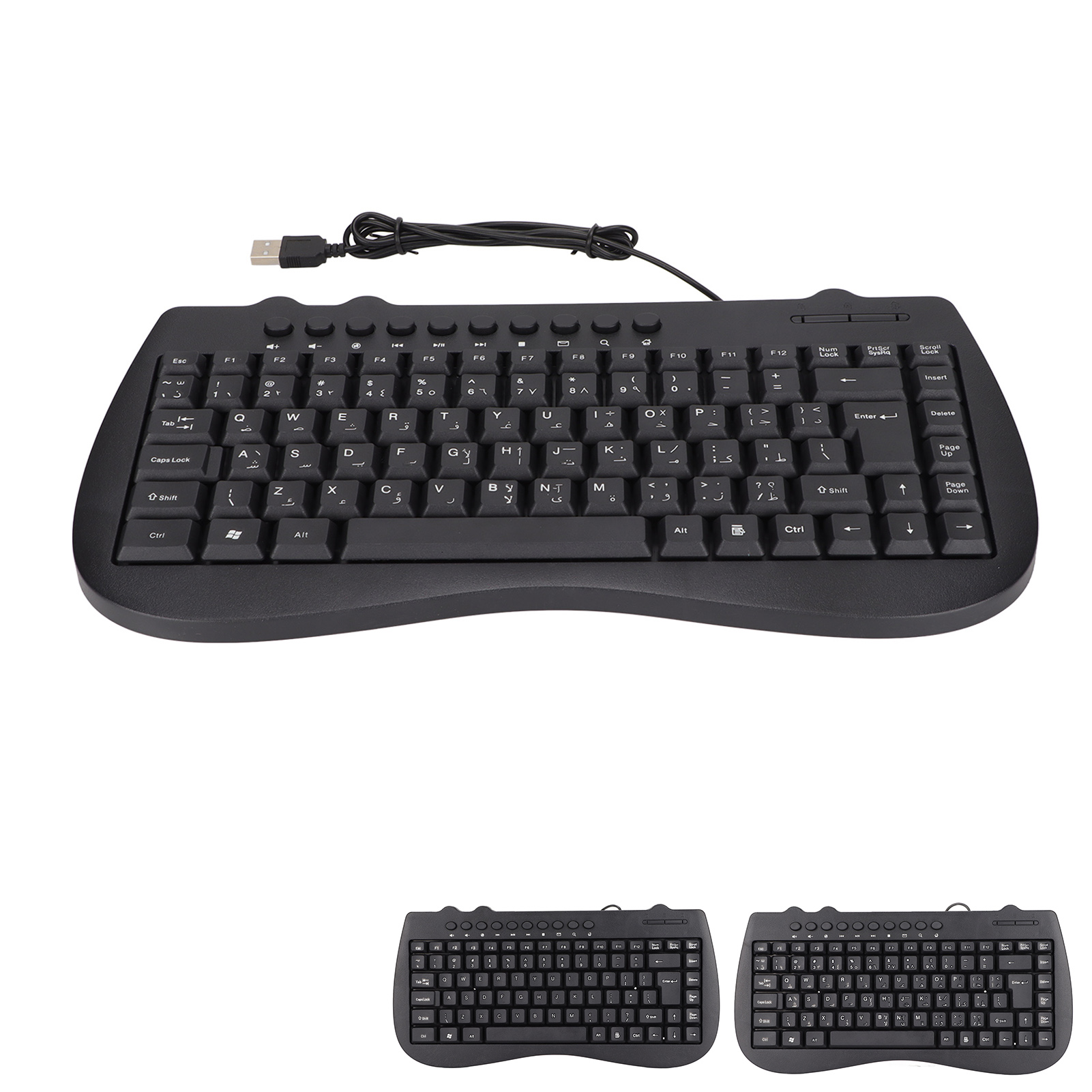 Keyboard 95 Key Wired Mini USB Interface Desktop Computer Mute Ultra Thin Ke GS0 - Picture 16 of 18