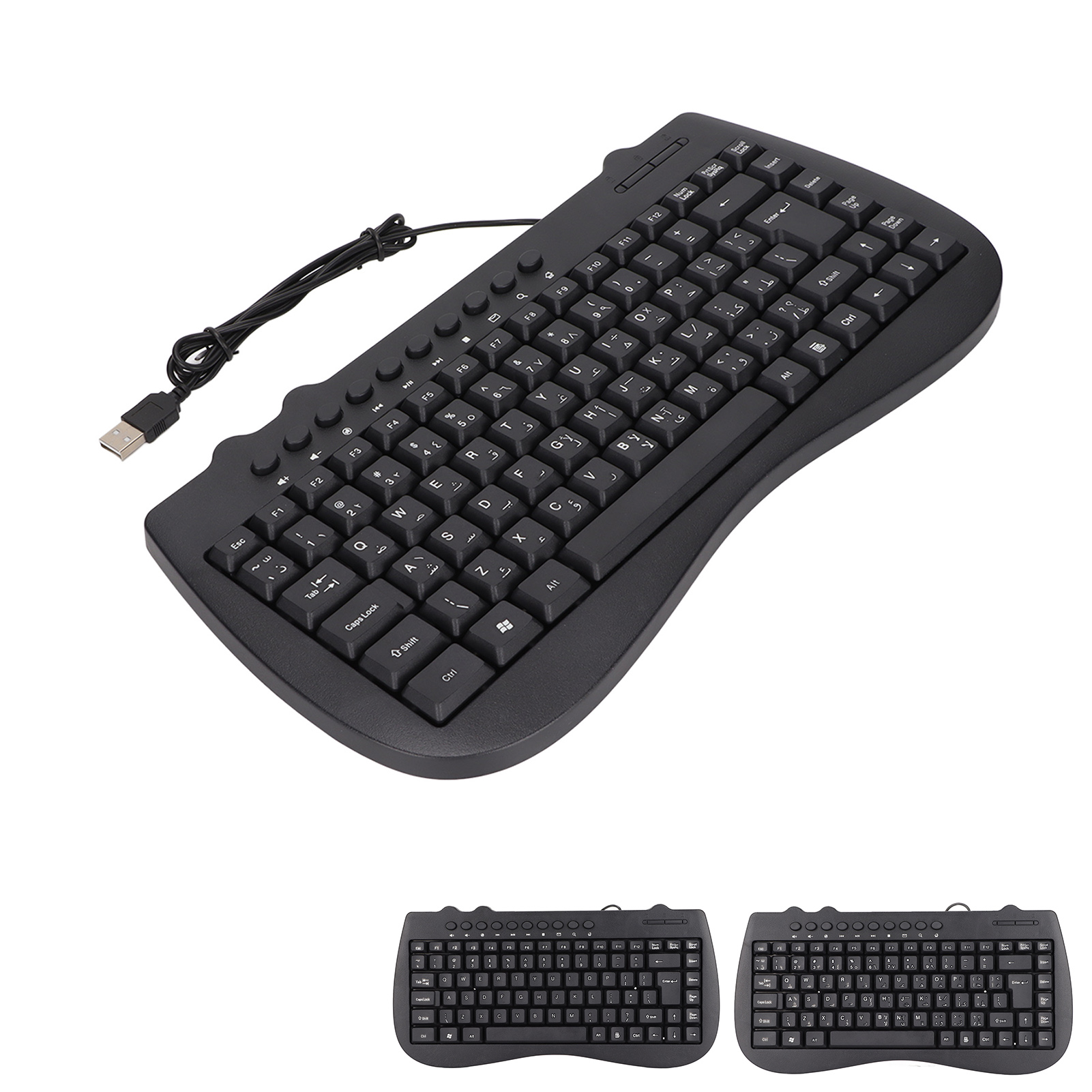 Keyboard 95 Key Wired Mini USB Interface Desktop Computer Mute Ultra Thin Ke GSA - Picture 27 of 28