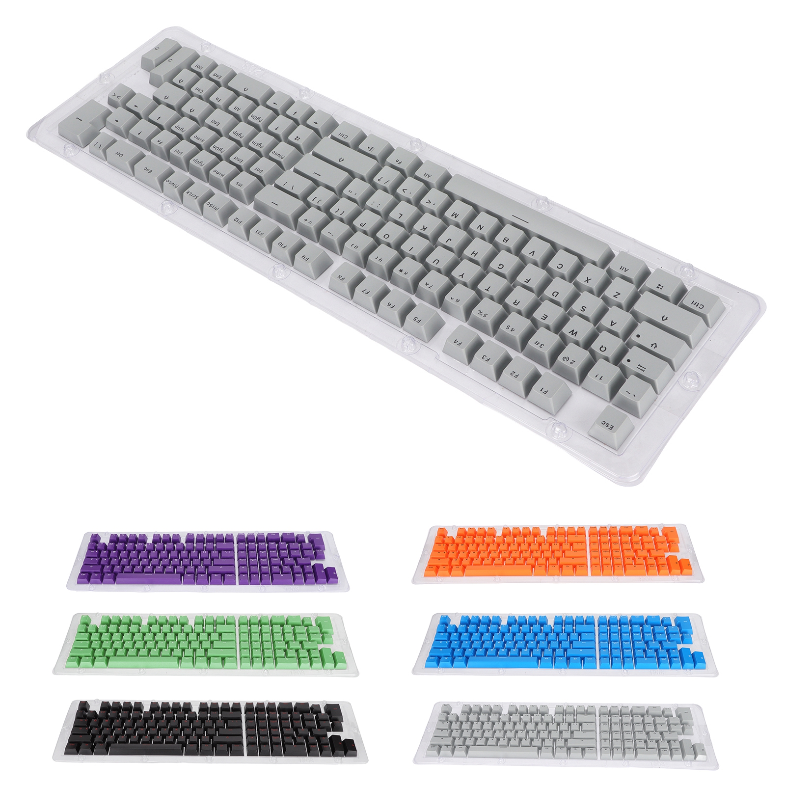 117 Keys Keycaps OEM Height Two Colors Injection Fastness OPQ Opaque Keycaps CB - Bild 23 von 40