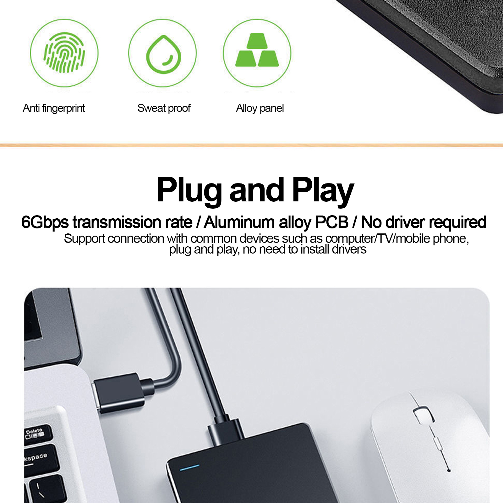 External HDD 6Gbps Portable External HDD PCB External Hard Drivewith USB 3.0 CB - Afbeelding 28 van 30