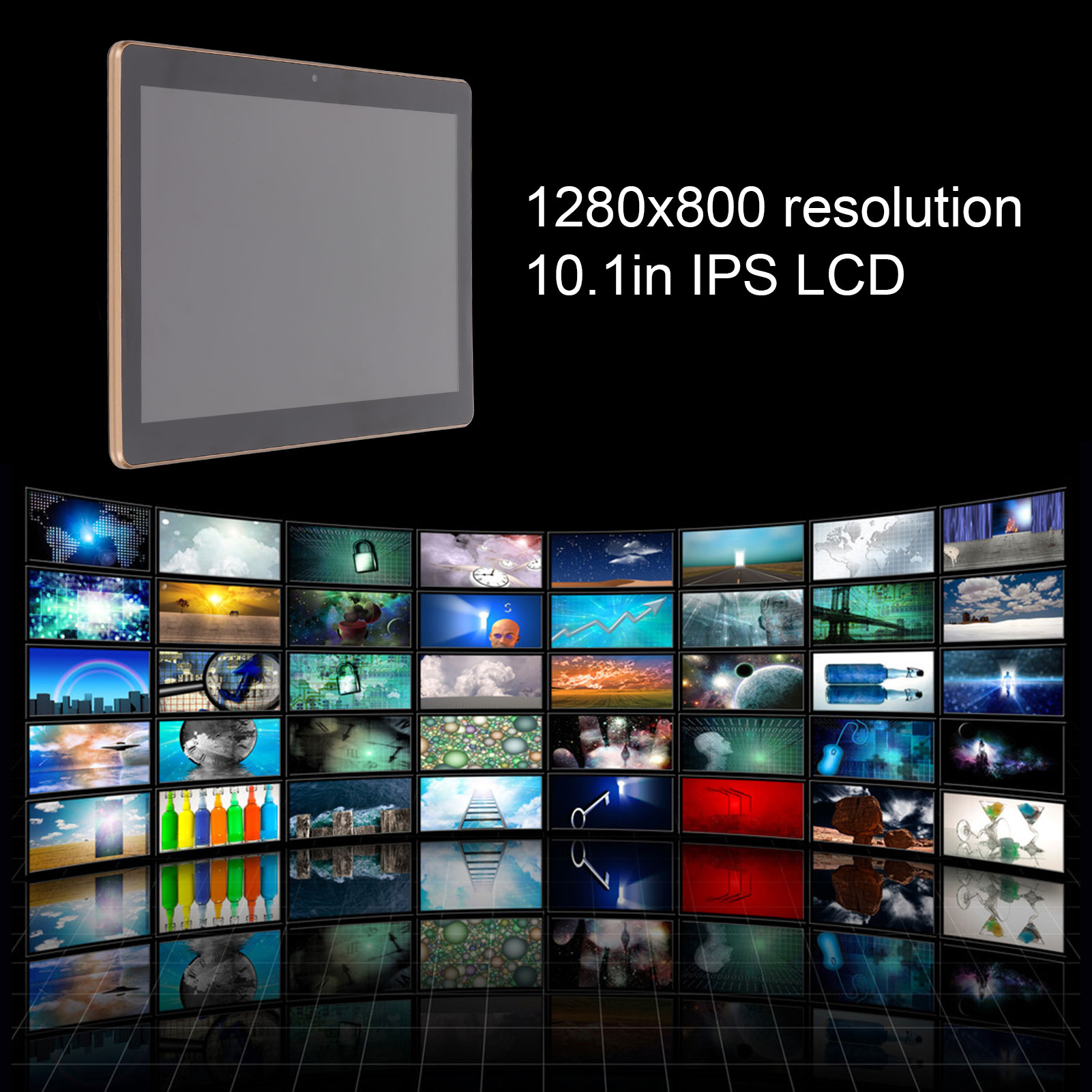 10.1in HD Tablet Black Octa Core RAM 4GB ROM 64GB Tablet WiFi 4G 1280x800 HD Tab - Picture 30 of 30
