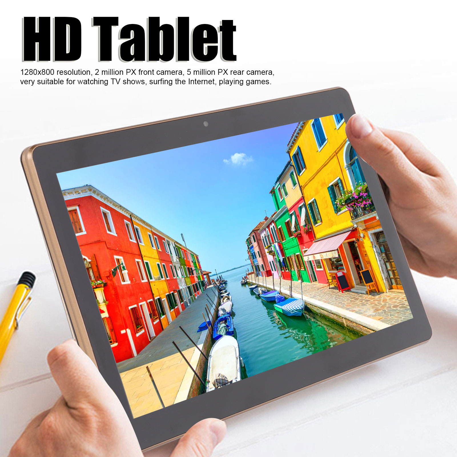 10.1in HD Tablet Black Octa Core RAM 4GB ROM 64GB Tablet WiFi 4G 1280x800 HD - Picture 31 of 33