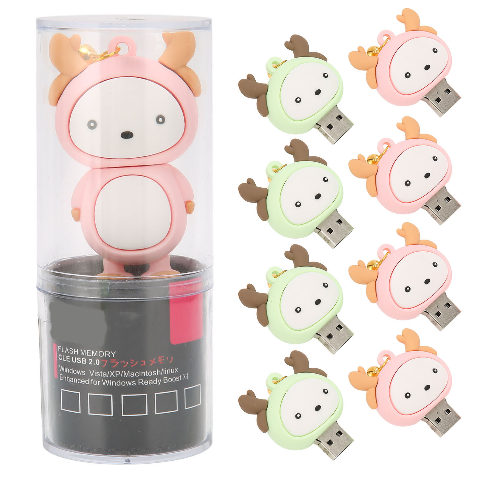 U DISK USB2.0 Interface Vibration Resistant Portable Hot Swap Cute Cartoon St FY - Afbeelding 23 van 40