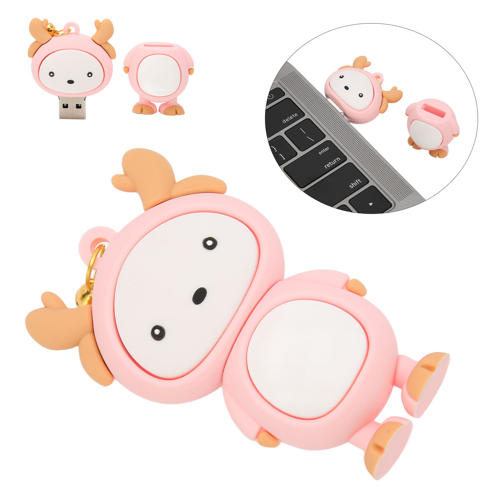 U DISK USB2.0 Interface Vibration Resistant Portable Hot Swap Cute Cartoon St FY - Afbeelding 30 van 40