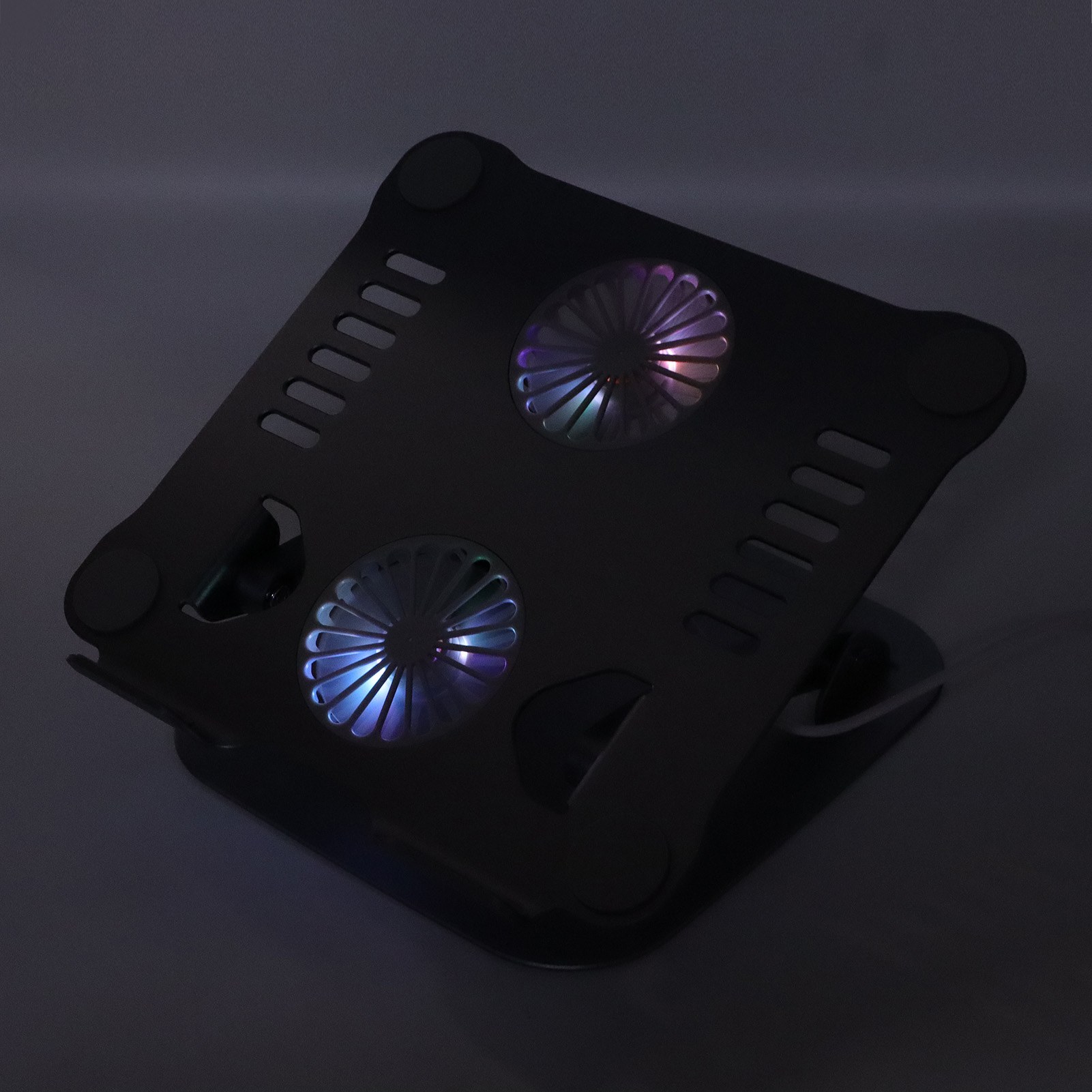 Laptop Stand With 2 Cooling Fans Foldable Adjustable Laptop Cooling Stand Fo Hot - Afbeelding 26 van 30