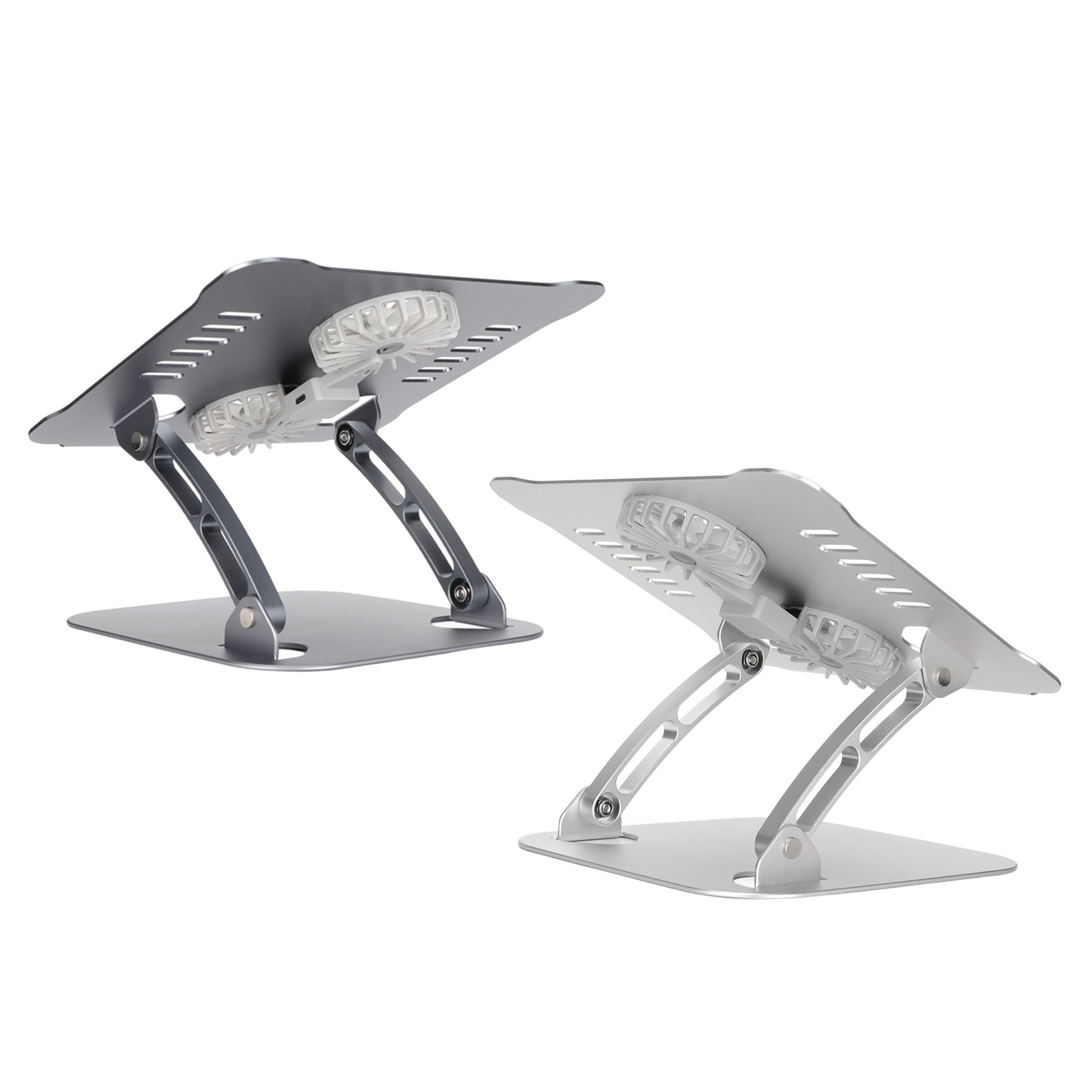 Laptop Stand With 2 Cooling Fans Foldable Adjustable Laptop Cooling Stand For CB - Afbeelding 30 van 30