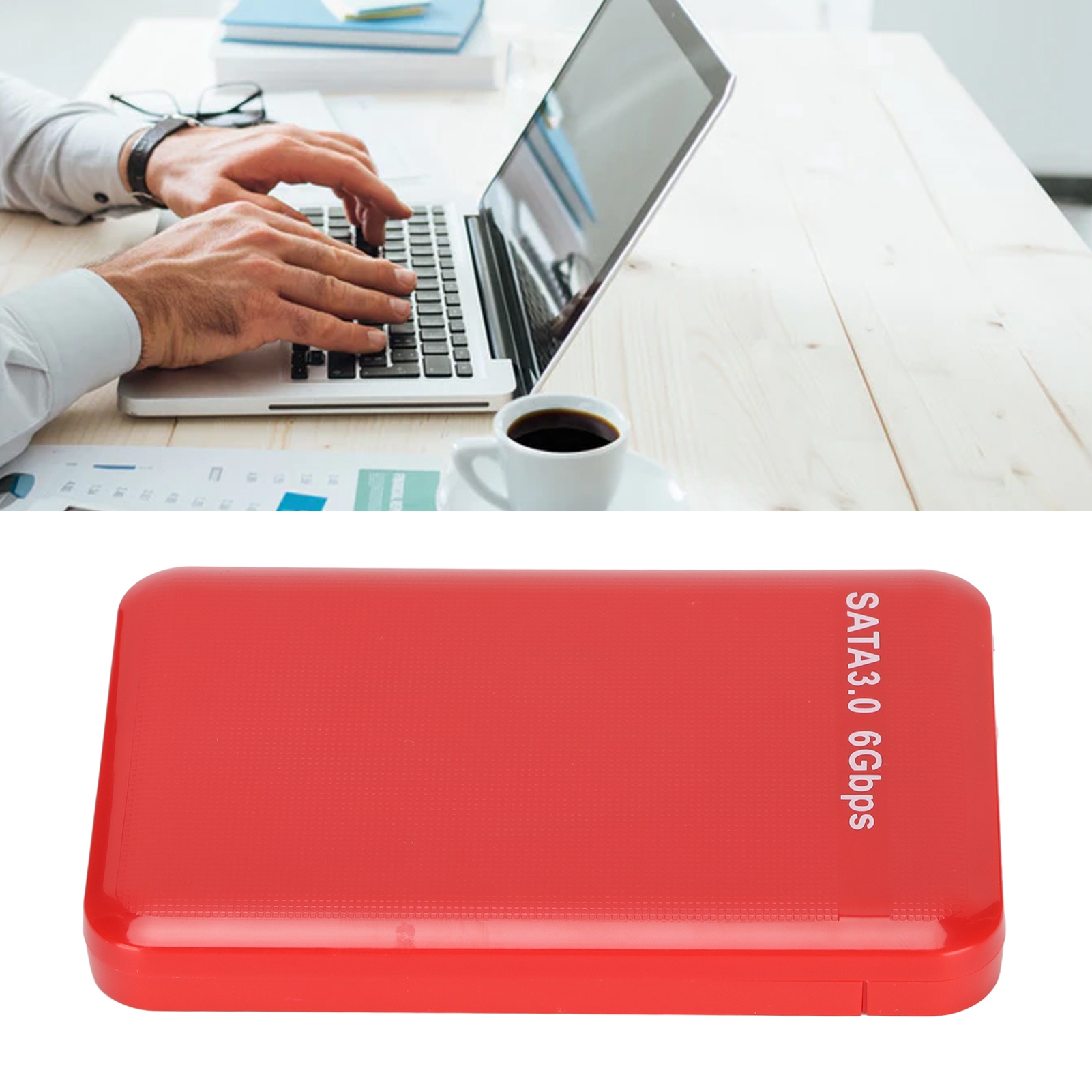 External HDD Case 2.5in USB3.0 SATA3.0 Plug And Play HDD Enclosure Support 3T FY - Afbeelding 23 van 34