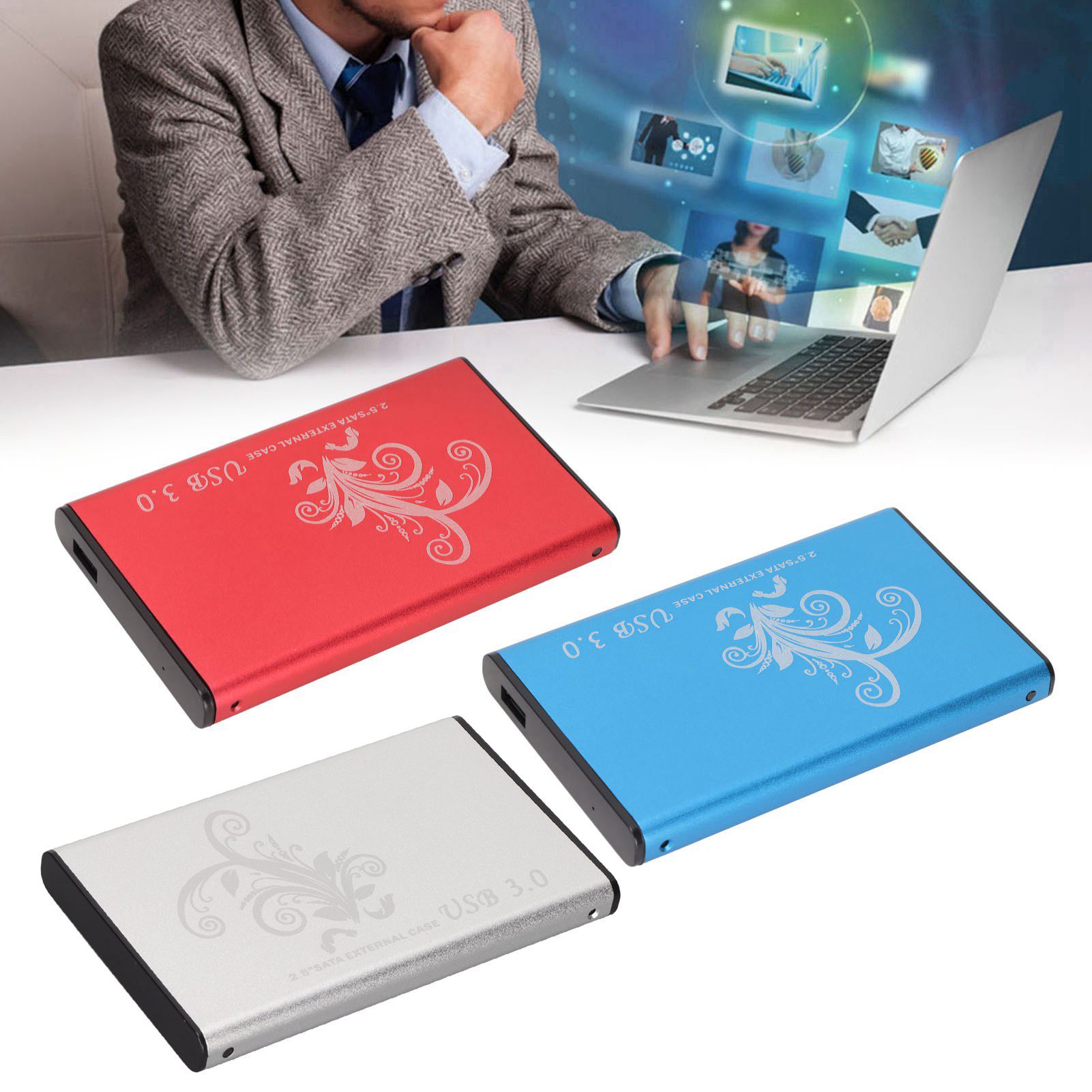 Hard Drive Enclosure 4TB 2.5in 5Gbps Transmission USB3.0 Plug And Play HDD En FY - Afbeelding 30 van 30