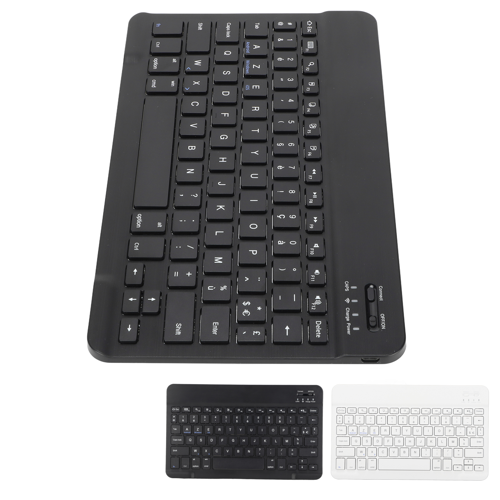 10in Wireless Keyboard Slim Waterproof Scissor Style Wireless BT French AZERT FY - Bild 27 von 28