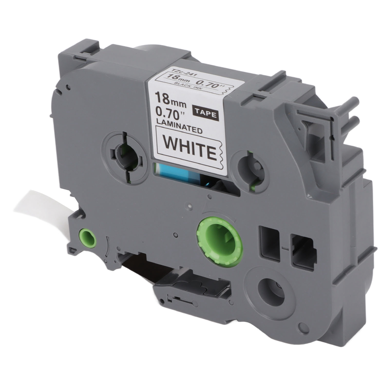 Label Maker Tape 18mm Width 8M Length Black On White Label Maker Refills For FY - Afbeelding 35 van 38