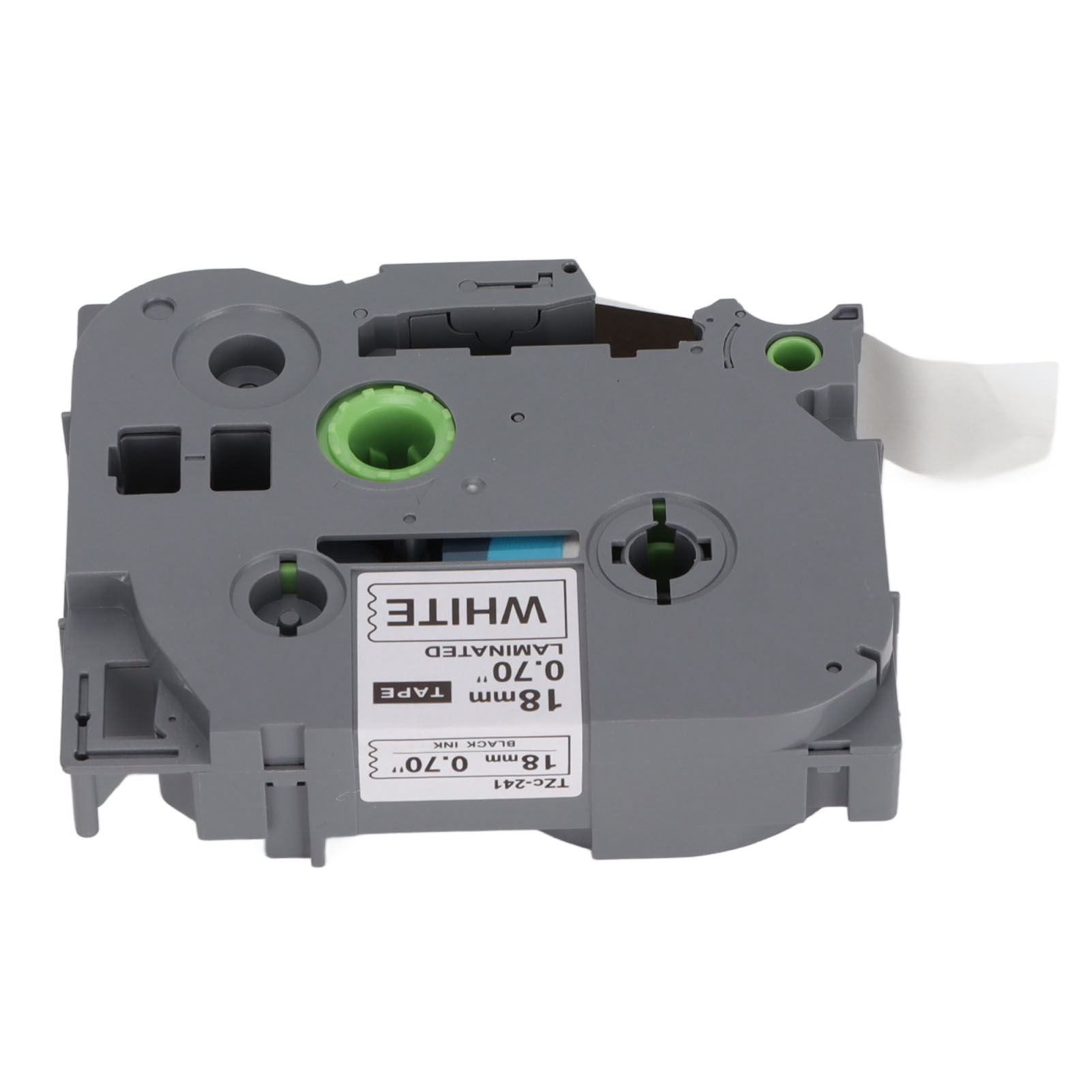 Label Maker Tape 18mm Width 8M Length Black On White Label Maker Refills For FY - Afbeelding 26 van 38