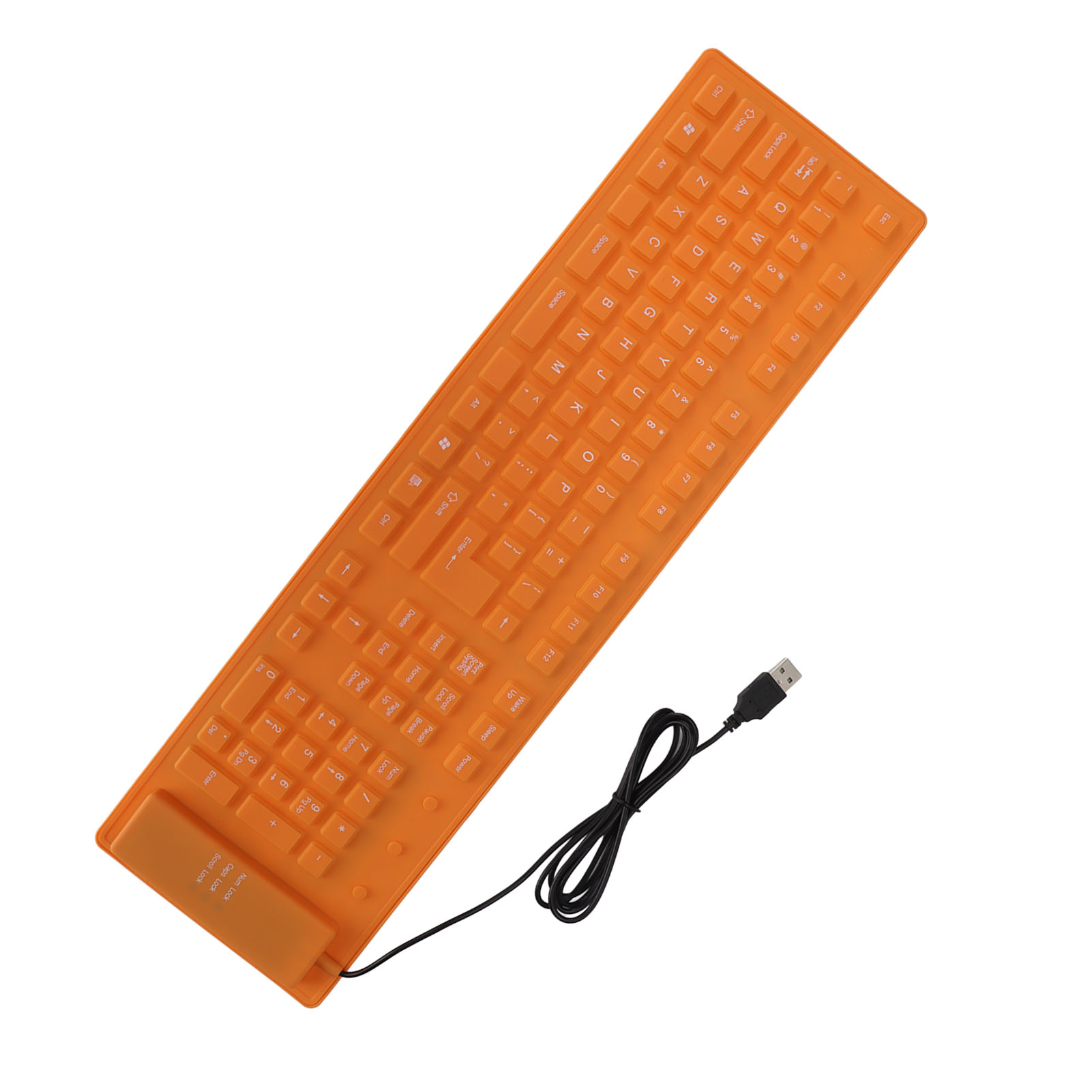 Foldable Silicone Keyboard 108 Keys Silicone Foldable USB Wired Waterproof Mu FY - Bild 27 von 31