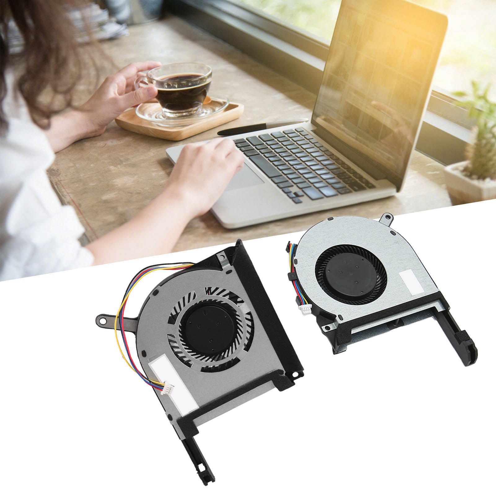 CPU GPU Cooling Fan 4 Pin Good Heat Dissipation Laptop Cooling Fan For DOB - Afbeelding 13 van 18