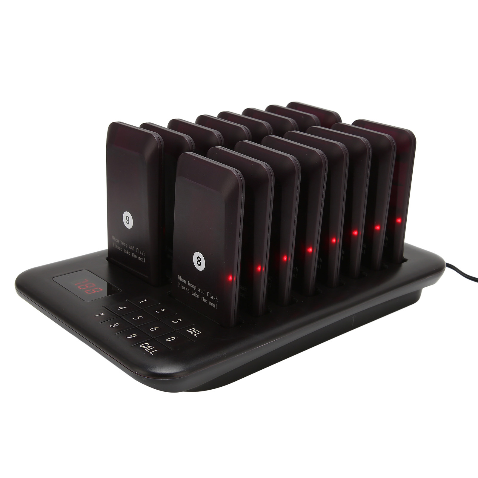 Wireless Calling System 1 Host Controls 16 Pager 800 Meters Transmission Cal ZZ1 - Zdjęcie 18 z 21