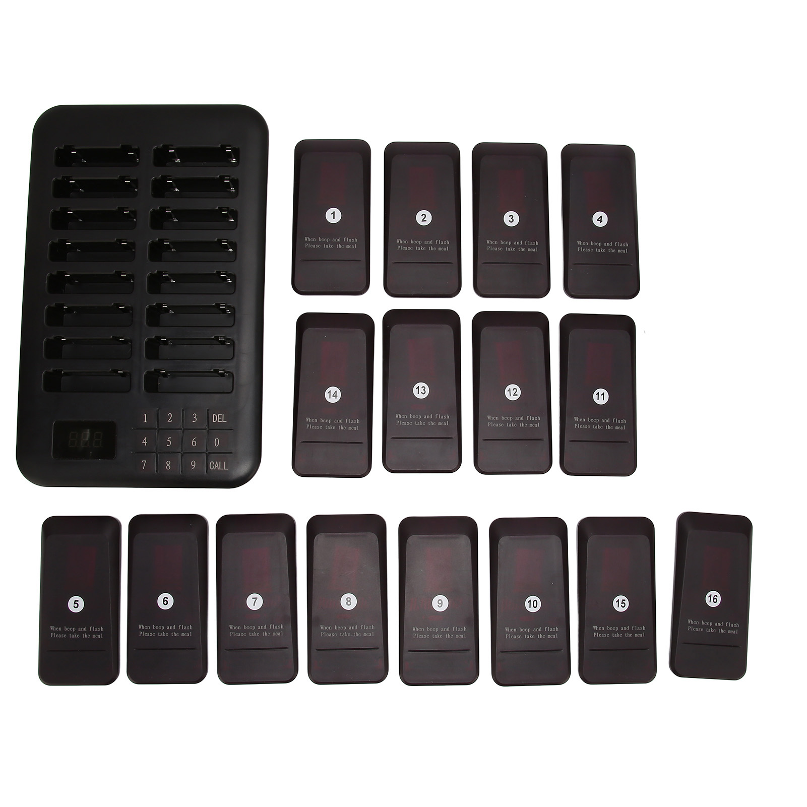 Wireless Calling System 1 Host Controls 16 Pager 800 Meters Transmission Cal ZZ1 - Zdjęcie 15 z 21