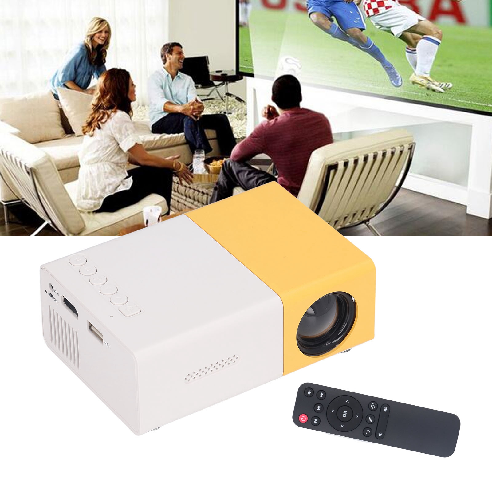 Mini Projector Mini 24 To 60in 1920x1080 Resolution Large Screen Projector GS0 - Picture 21 of 24