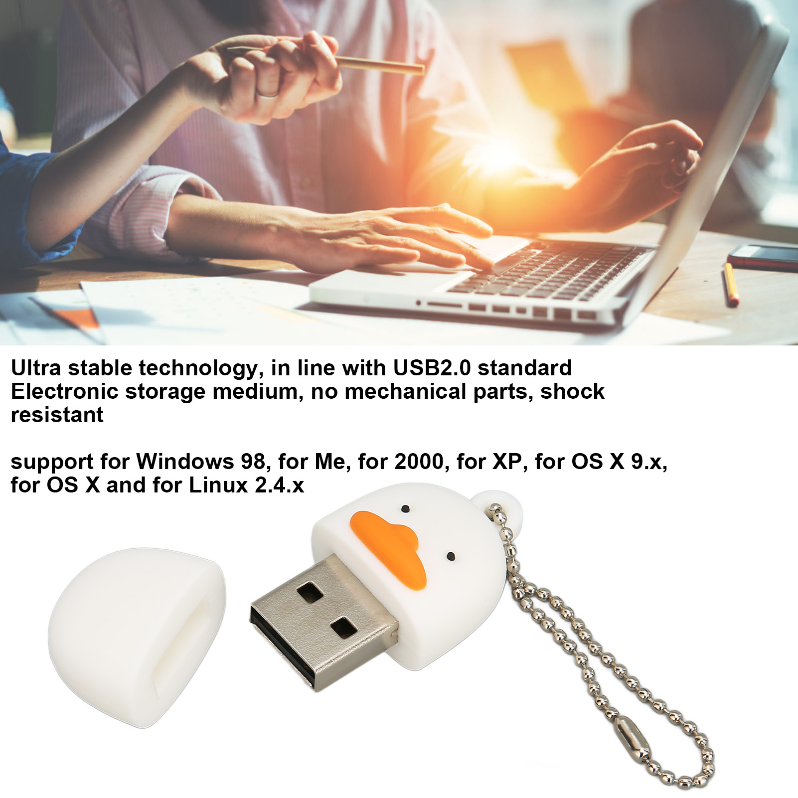 Cartoon Flash Drive USB Interface Ultra Stable Technology Cute U Disk Plug An FY - Afbeelding 23 van 34