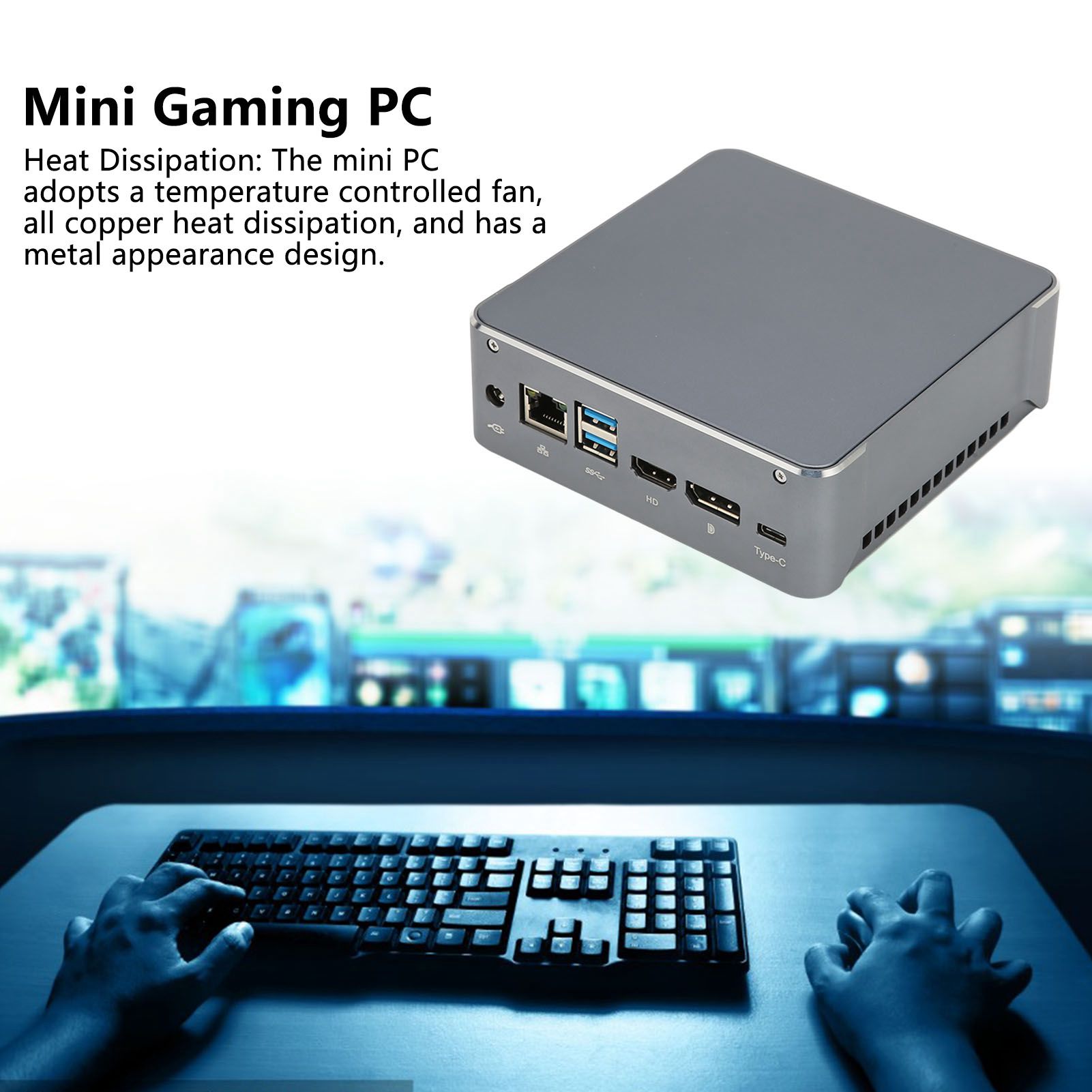 Mini PC I7 1165G7 CPU 4GB 128GB Dual DDR4 Dual Band WiFi Mini Desktop Compute FY - Afbeelding 26 van 29