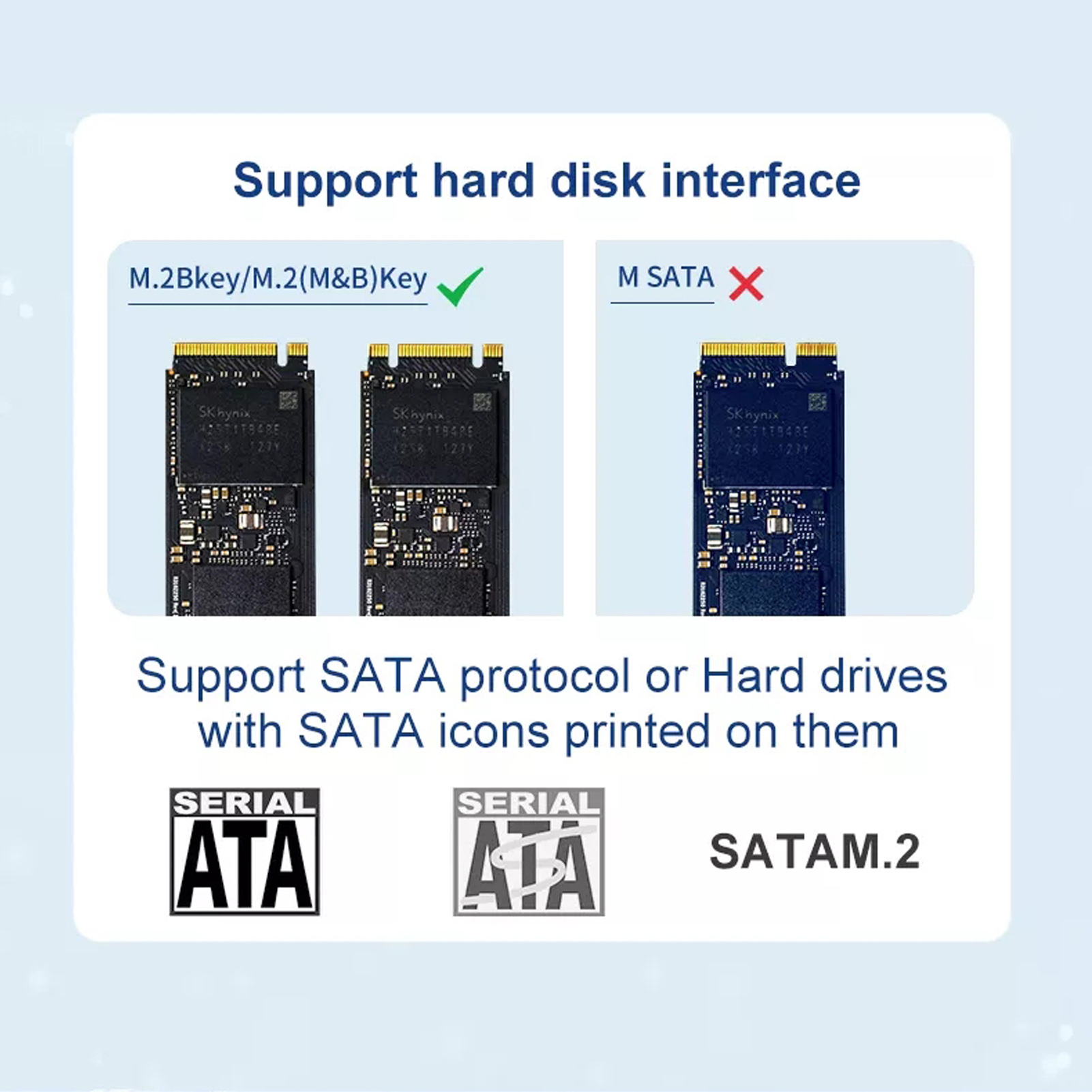 M.2 NVME NGFF SSD Enclosure Type C USB3.0 Dual Head Transmission SSD Enclosur CB - Afbeelding 25 van 30