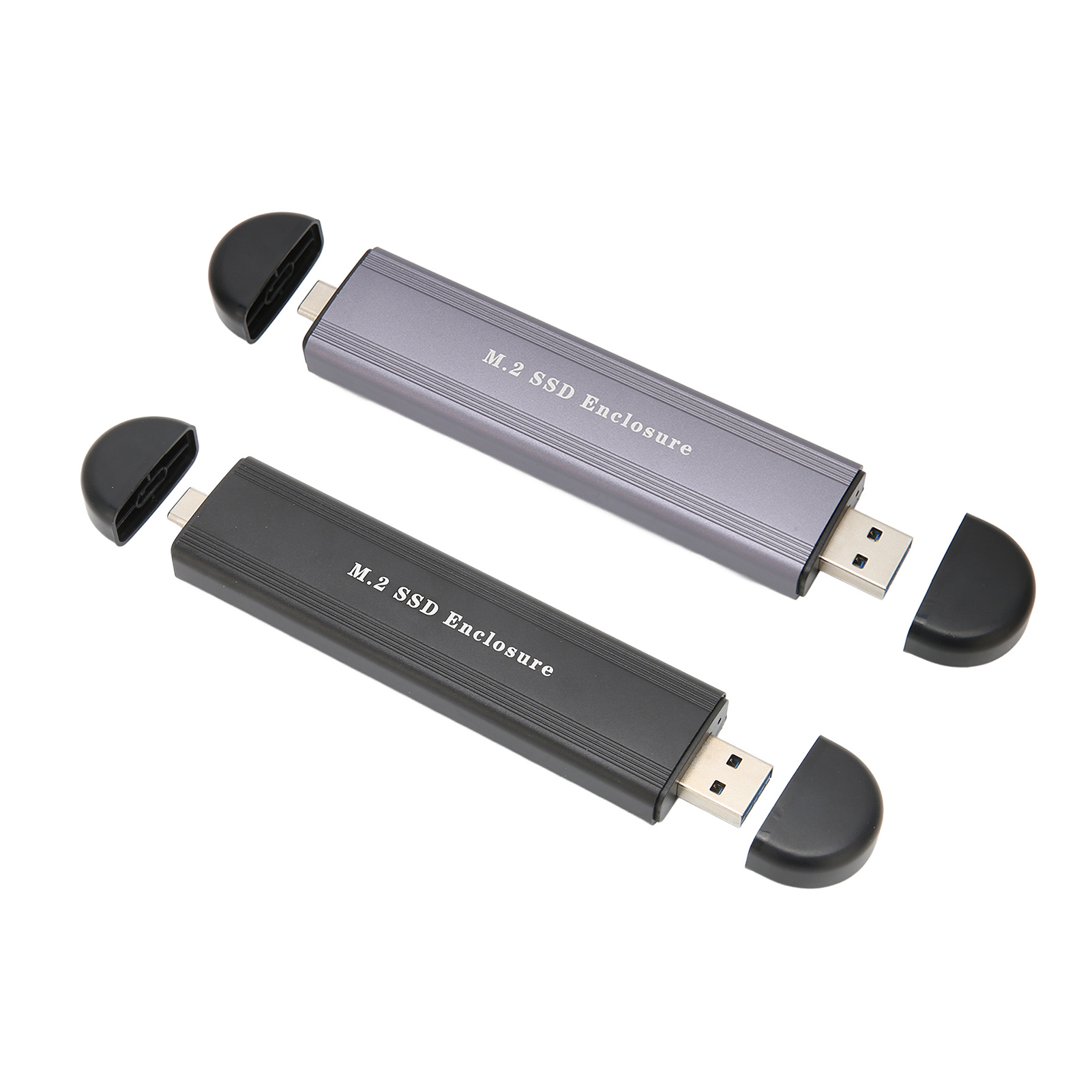 M.2 NVME NGFF SSD Enclosure Type C USB3.0 Dual Head Transmission SSD Enclosur CB - Afbeelding 30 van 30