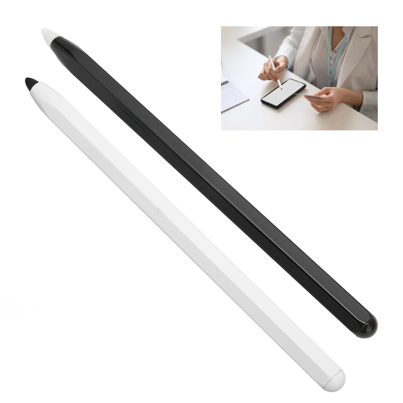 Universal Stylus Pen High Sensitivity Soft Fiber Nib Aluminum Alloy Tablet HLF - Photo 16 sur 18
