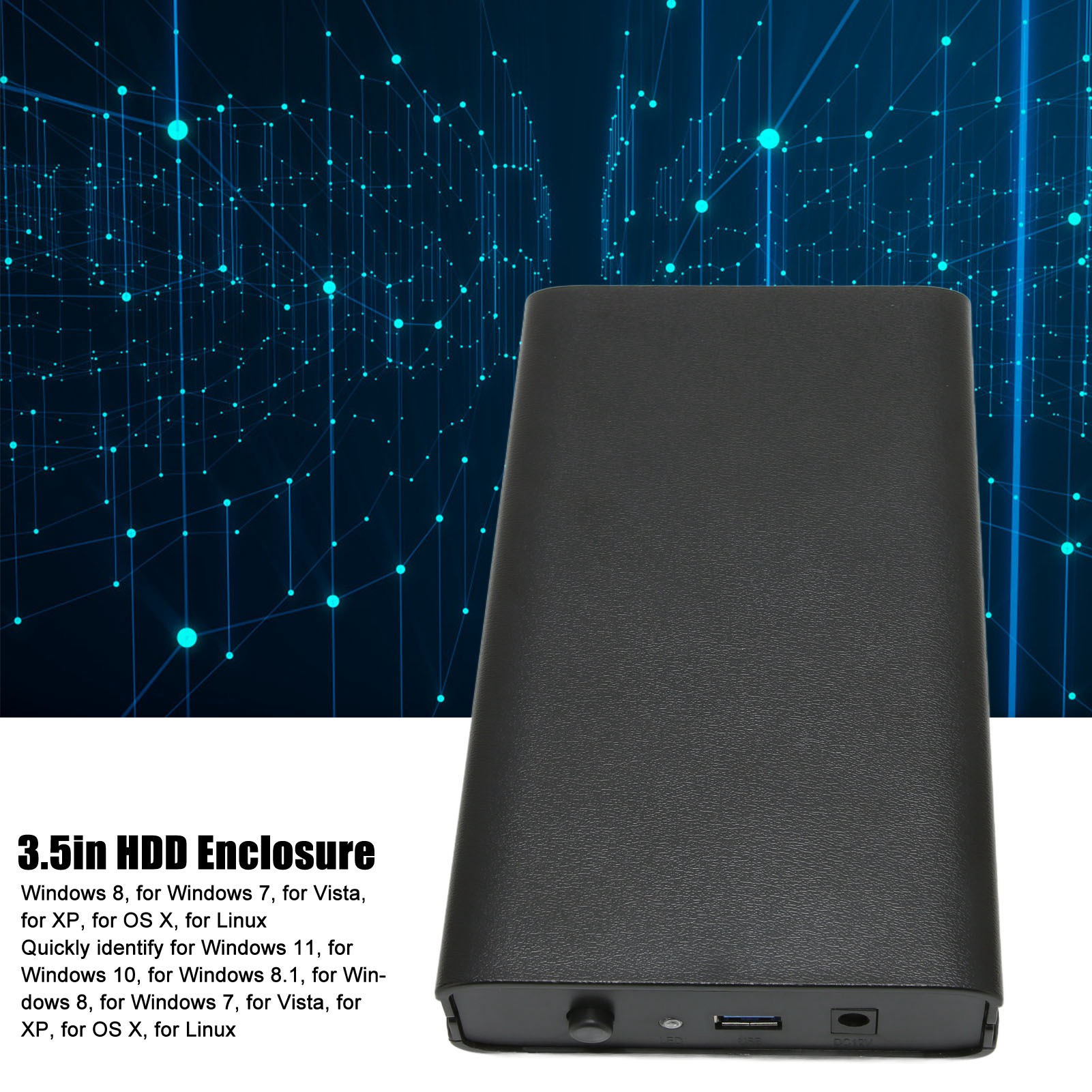 3.5in 2.5in USB3.0 To HDD Enclosure 6Gbps Support I II III External FY - Afbeelding 29 van 31