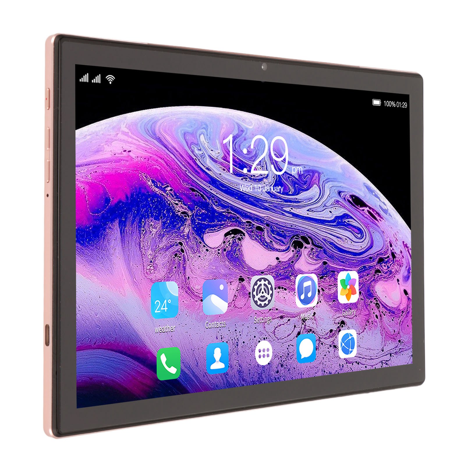 10in Tablet Gold 4G Call 6GB 128GB RAM Front 800w Rear 2000w 2560x1600 Porta GHB - Picture 25 of 33