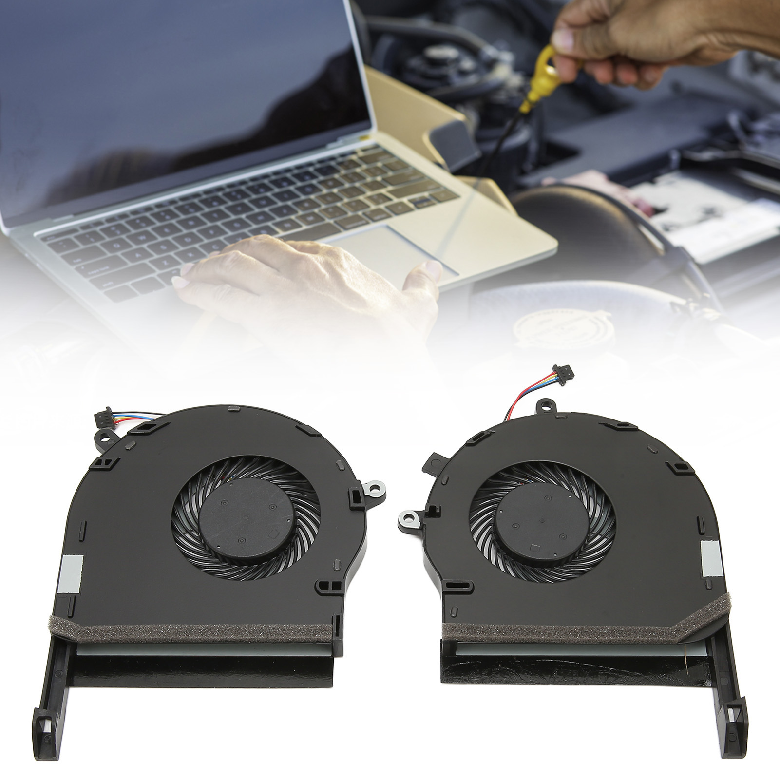 CPU GPU Cooling Fan Replacement For ROG TUF Gaming FX504 FX80 FX80G FX80 FY - Afbeelding 27 van 31