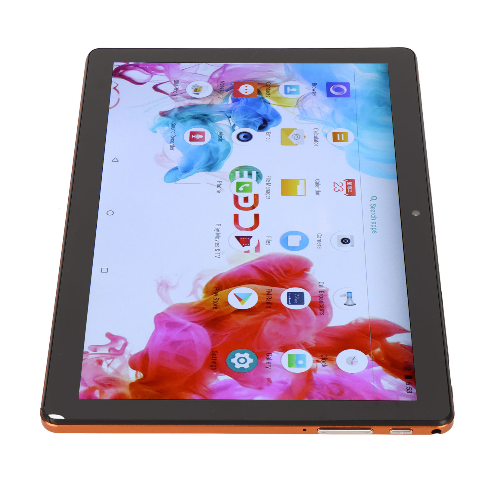 10.1 Inch Tablet Orange 10.1in IPS LCD 1280x800 4GB RAM 64GB ROM 4G LTE Dual - Picture 27 of 32