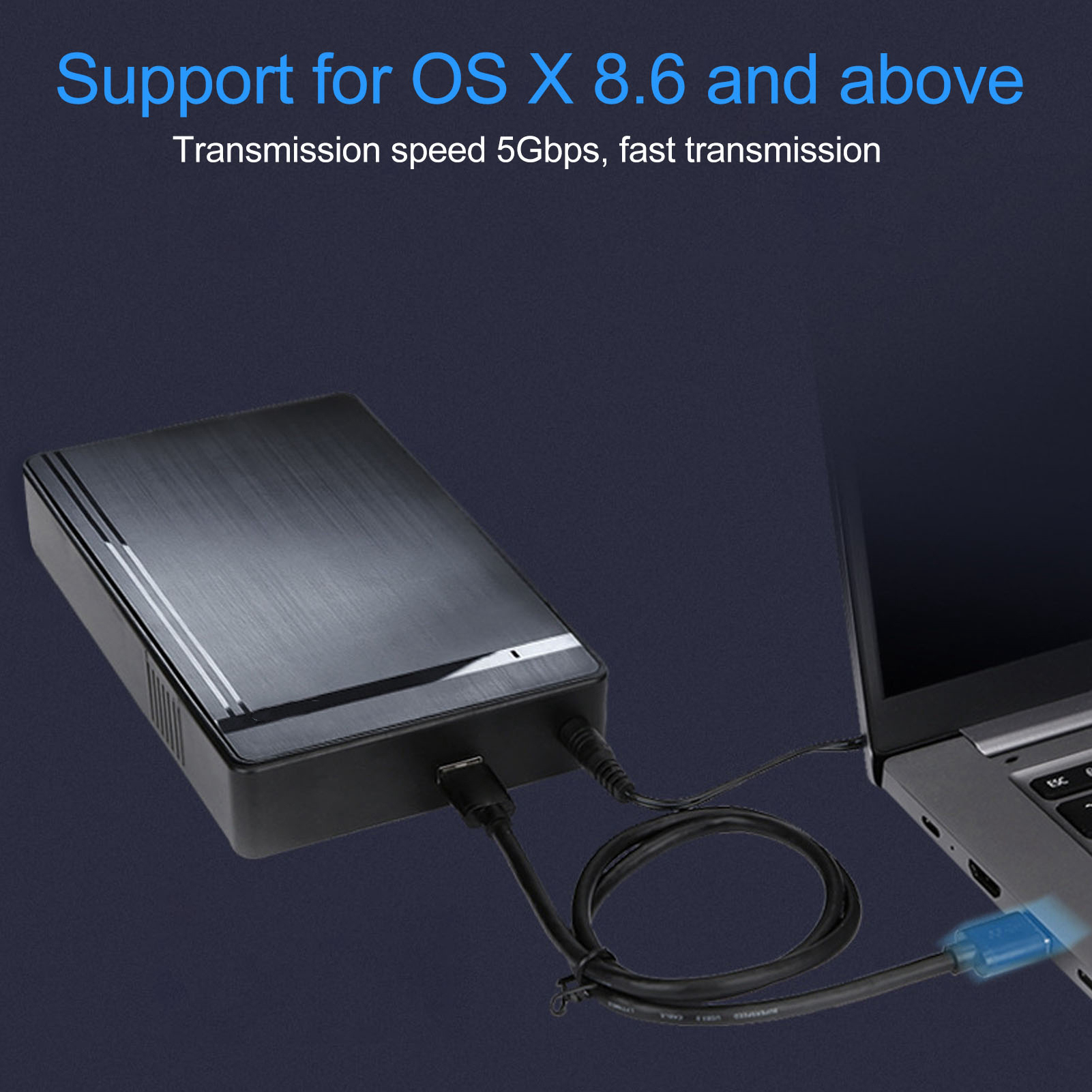 USB3.0 HDD Enclosure 3.5in 2.5in 5Gbps Ultra Thin Lightweight HDD Enclos CB - Afbeelding 25 van 29