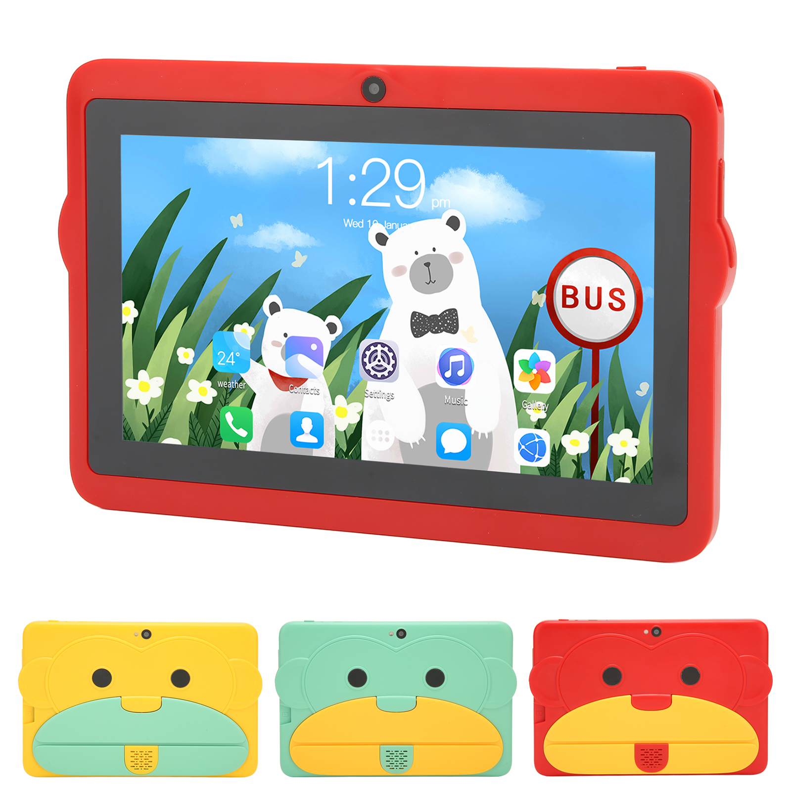 7in Kids Tablet For Android10 5G WIFI Dual Band 2GB 32GB 8 Cores CPU Dual Ca Fit - Picture 31 of 33