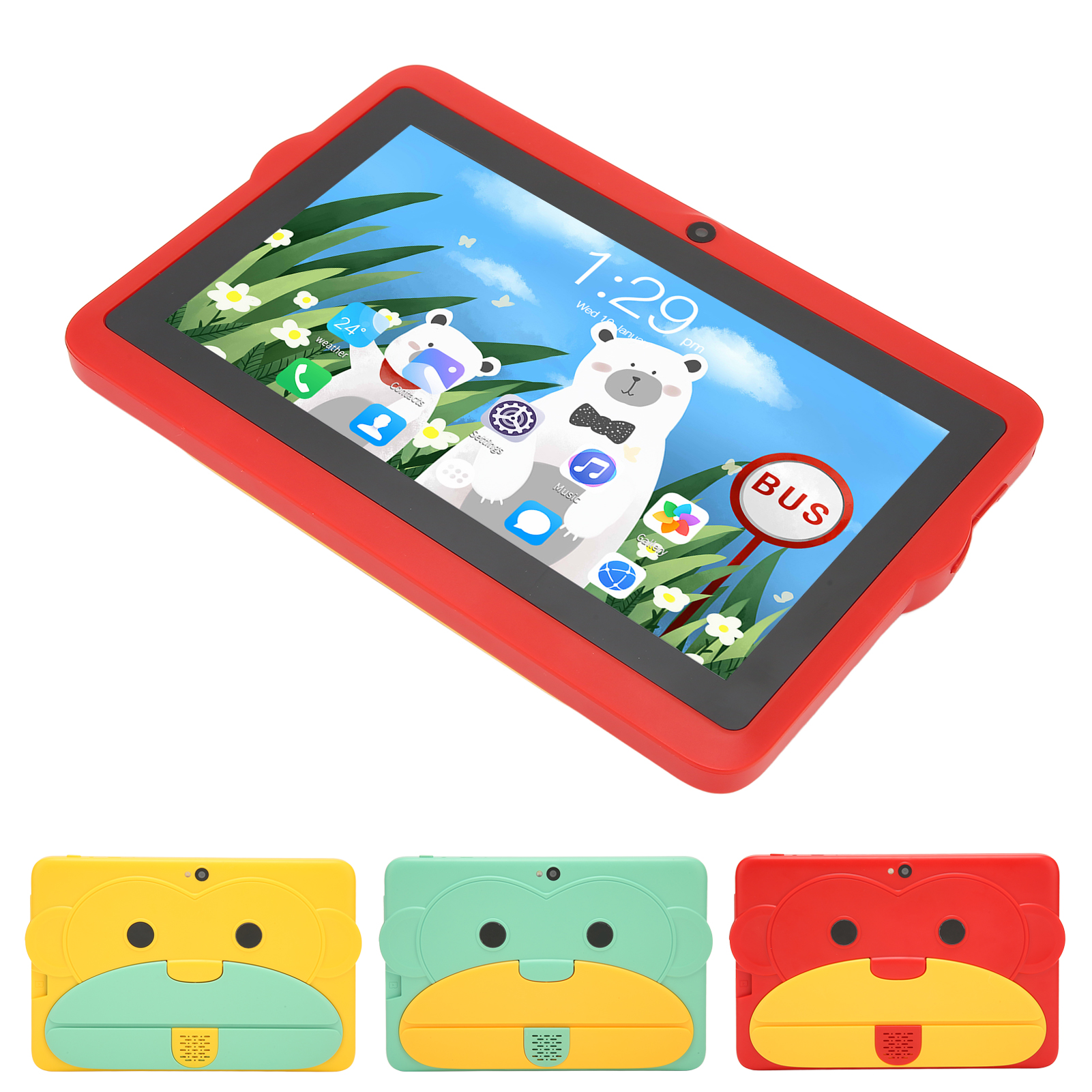 7in Kids Tablet For Android10 5G WIFI Dual Band 2GB 32GB 8 Cores CPU Dual Ca Fit - Picture 33 of 33