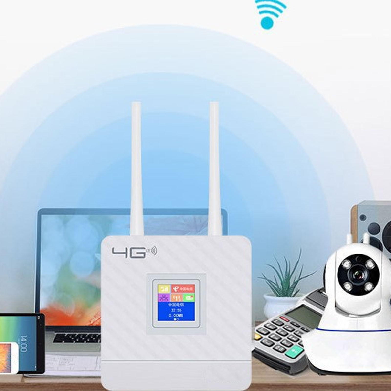 4G LTE CPE Router 150Mbps DC 12V 1A 50 To 60Hz RJ45 Interface 4G Wireless Rou DB - Photo 18/21