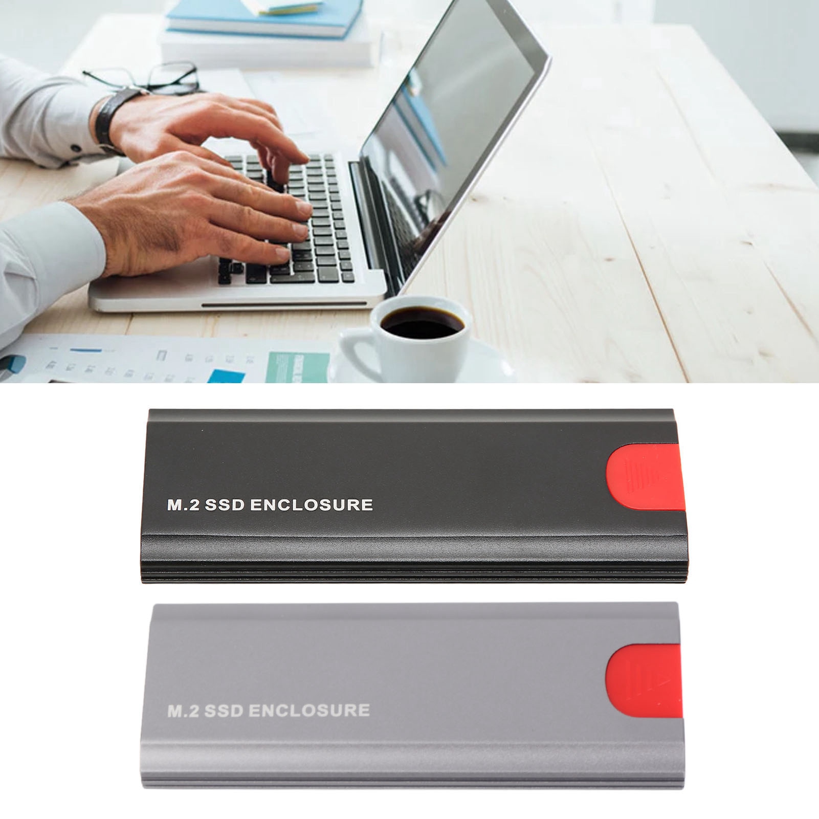 M.2 NVME SSD Enclosure 10Gbps High Speed Transmission PCIe NVMe M Key M.2 SSD FY - Afbeelding 29 van 30