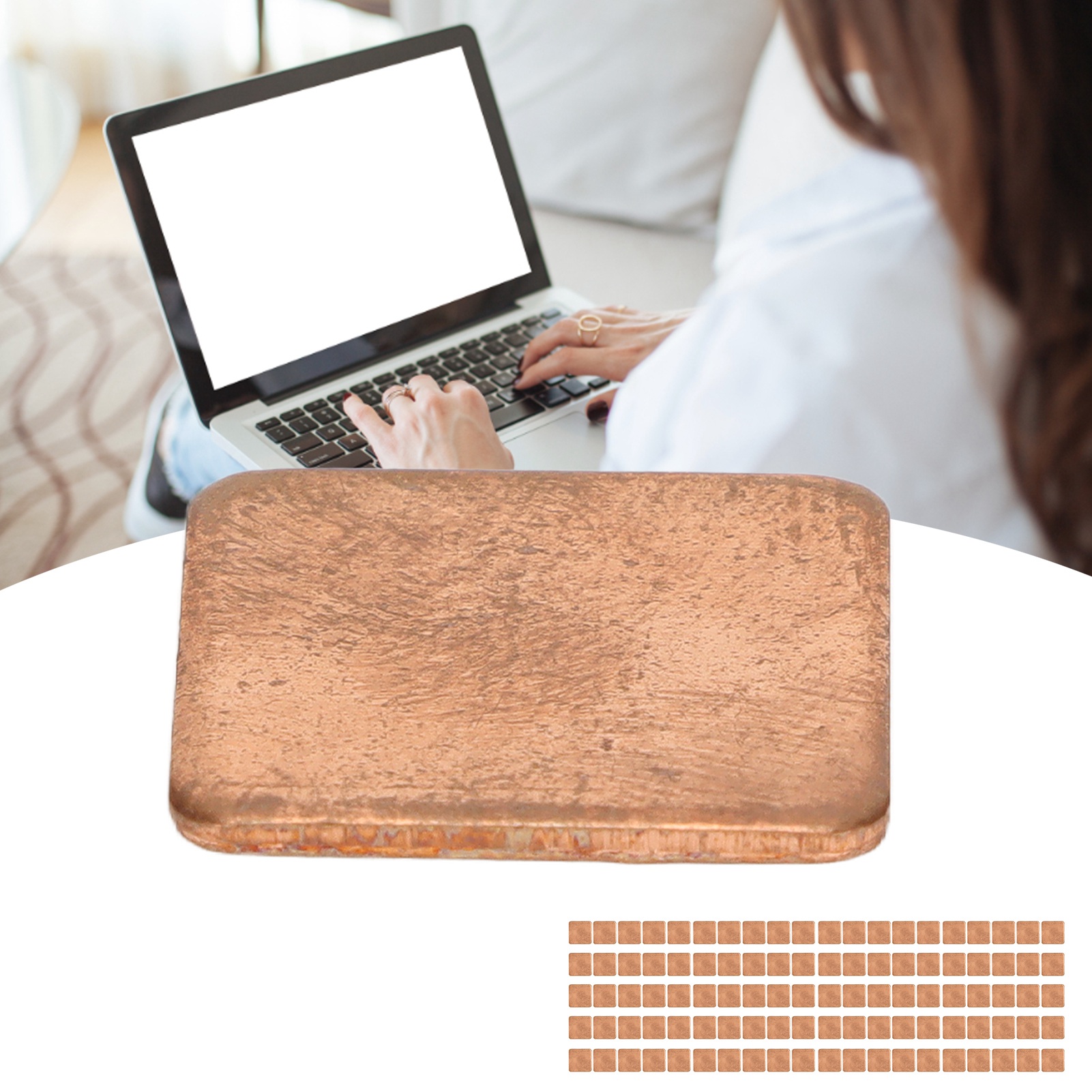 100x Copper Pad Shim Thermal Conductivity Burr Free Copper Shim Heatsink For SAL - Afbeelding 40 van 43