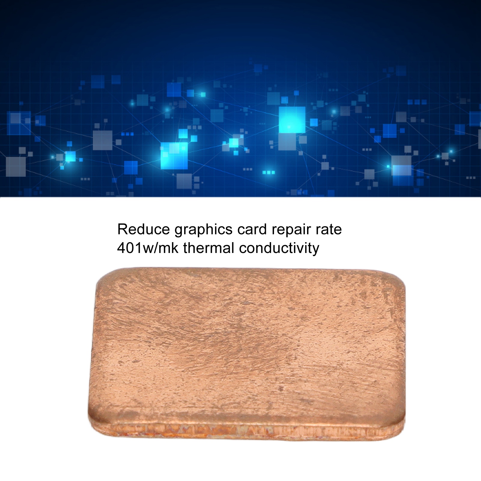 100x Copper Pad Shim Thermal Conductivity Burr Free Copper Shim Heatsink For SAL - Afbeelding 30 van 43