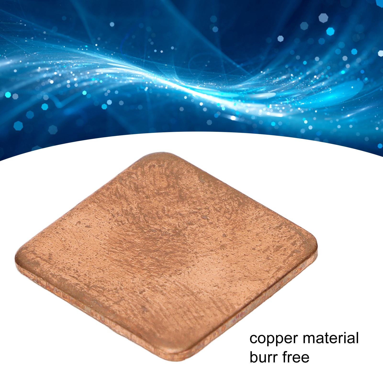 100x Copper Pad Shim Thermal Conductivity Burr Free Copper Shim Heatsink For CB - Afbeelding 37 van 43