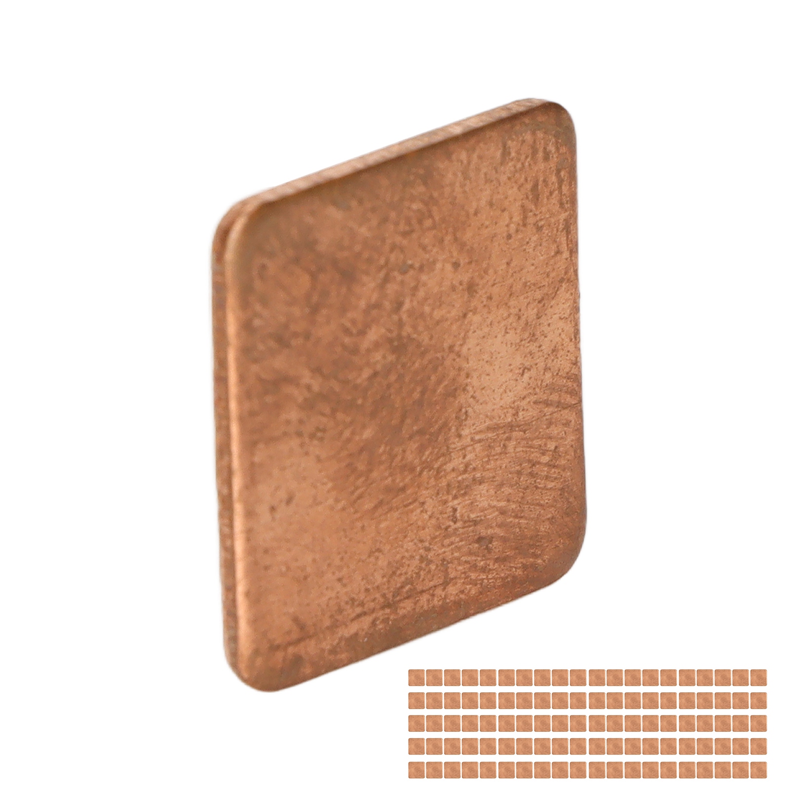 100x Copper Pad Shim Thermal Conductivity Burr Free Copper Shim Heatsink For CB - Afbeelding 24 van 43