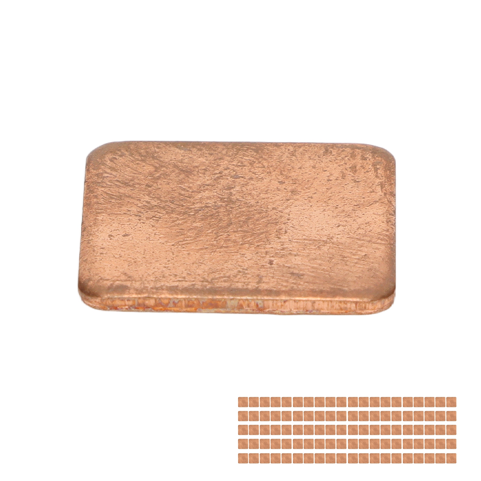 100x Copper Pad Shim Thermal Conductivity Burr Free Copper Shim Heatsink For SAL - Afbeelding 36 van 43