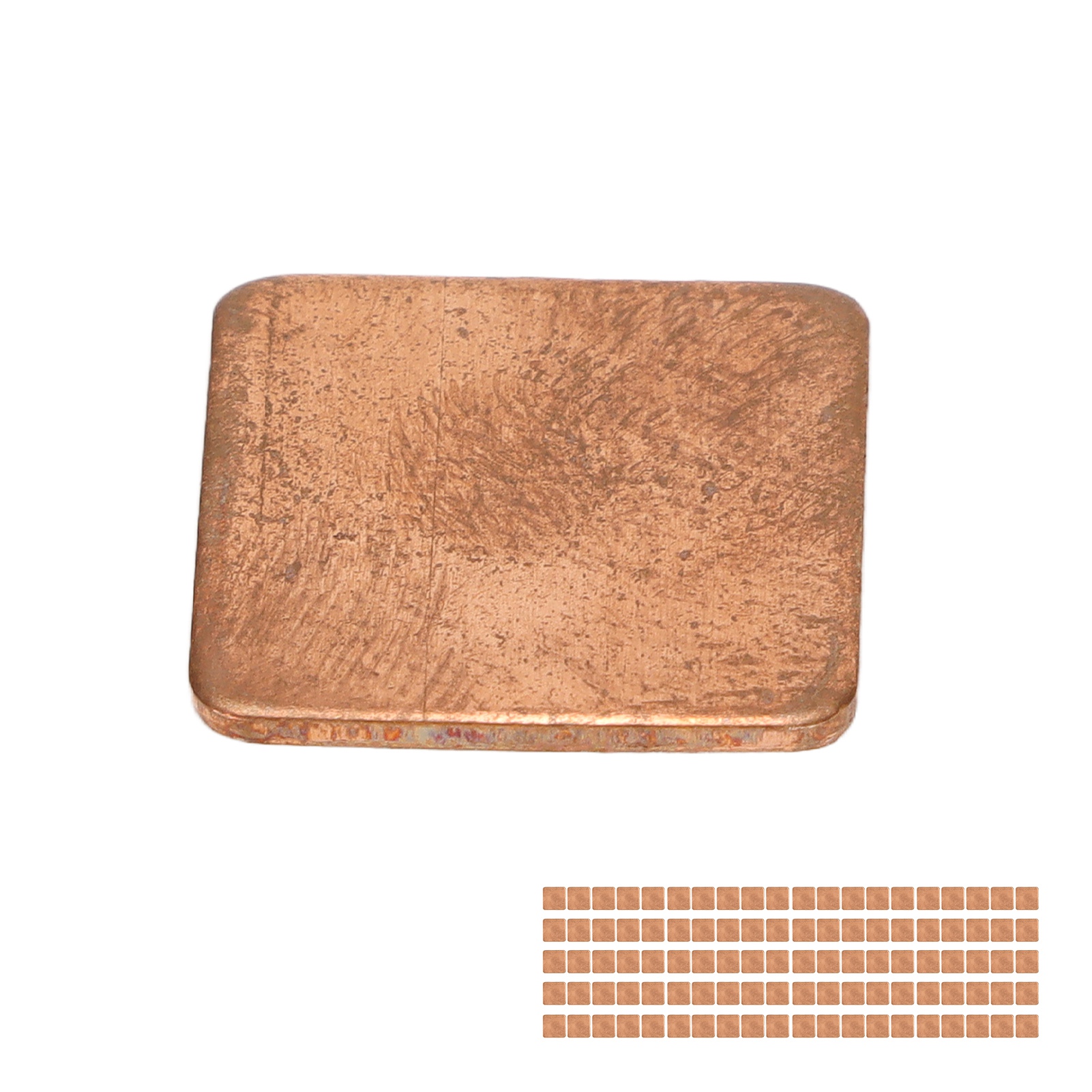 100x Copper Pad Shim Thermal Conductivity Burr Free Copper Shim Heatsink For SAL - Afbeelding 34 van 43