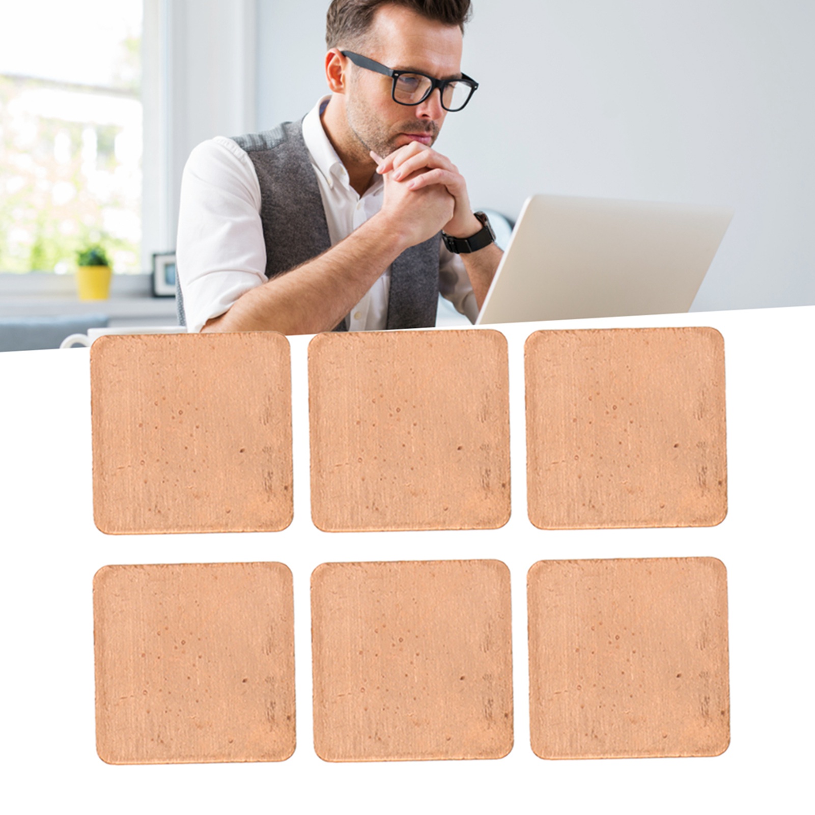 100x Heatsink Copper Pad Copper Thermal Pad For Desktop Laptop IC Chip Graphi CB - Afbeelding 32 van 39
