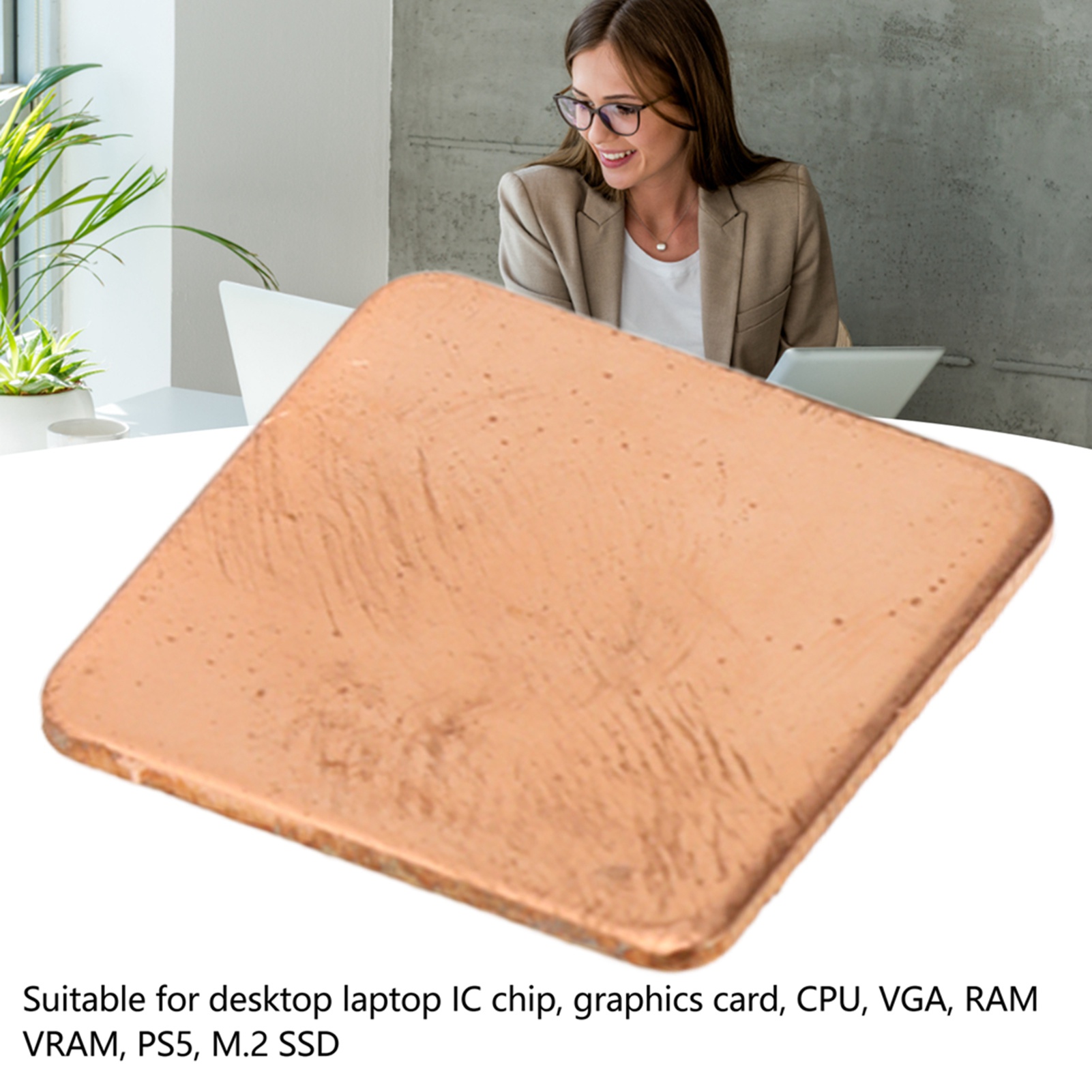 100x Heatsink Copper Pad Copper Thermal Pad For Desktop Laptop IC Chip Graphi FY - Afbeelding 38 van 39